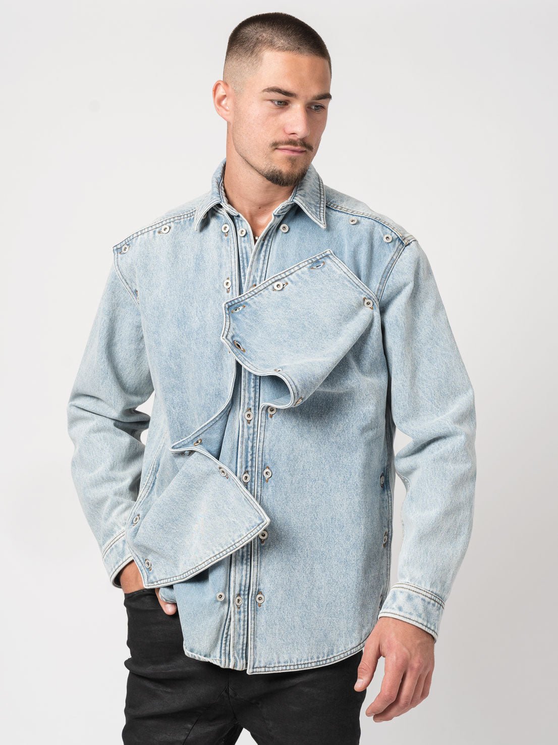 Snap - Off Denim Shirt - by Y/Project