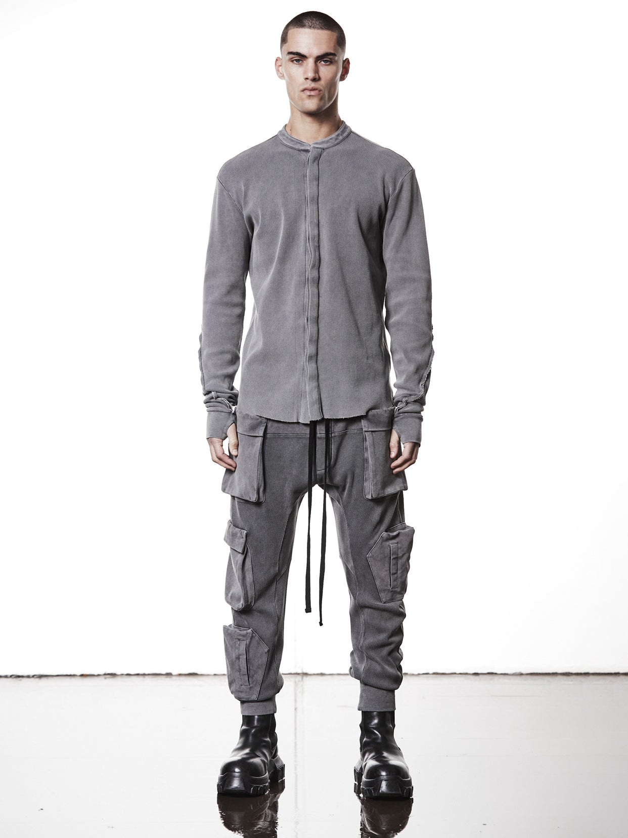 Stand - Up Collar Shirt - by THOM KROM