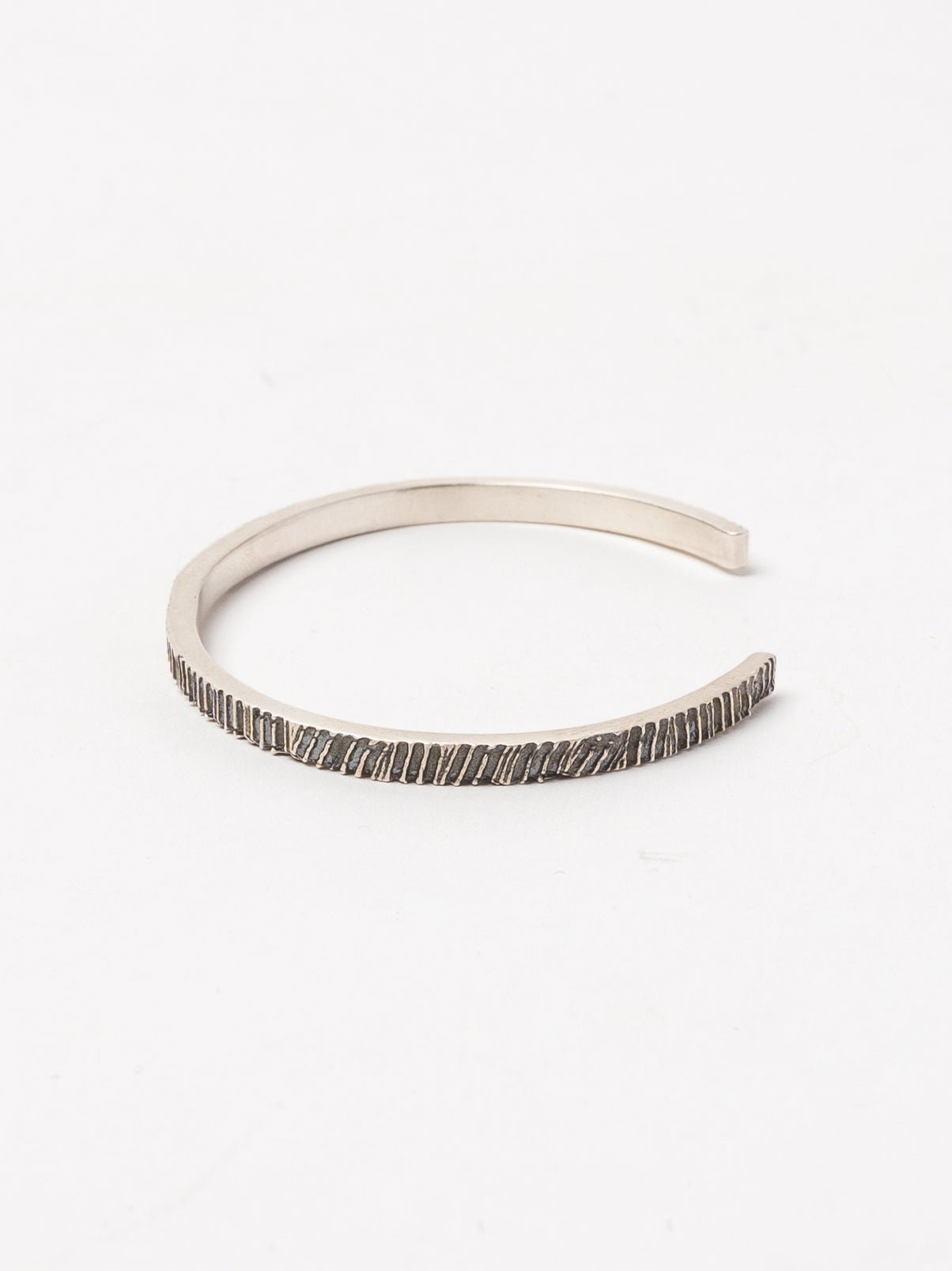Sterling Silver Textured Cuff Bracelet - by AITO