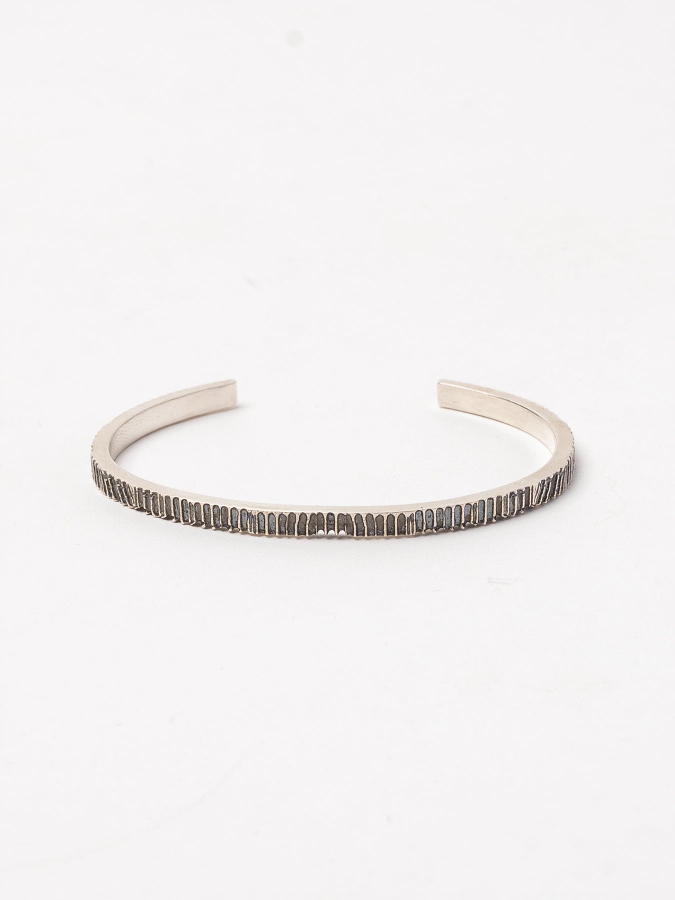 Sterling Silver Textured Cuff Bracelet - by AITO