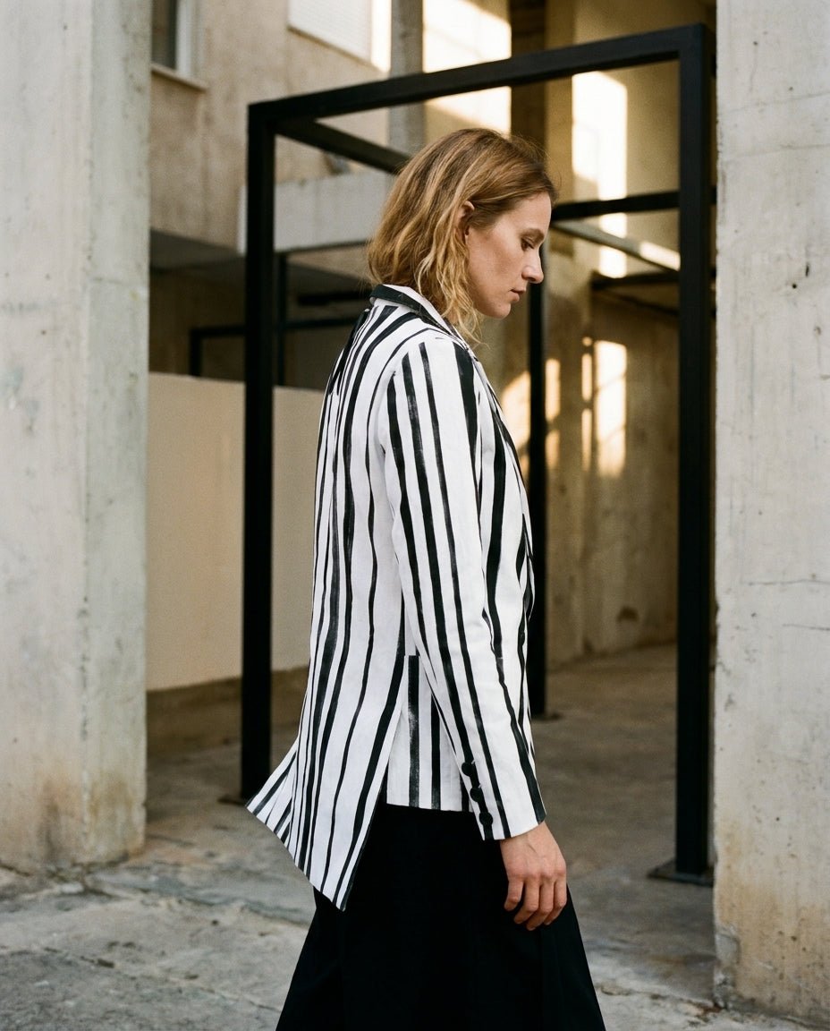 Stripe - Painted Suit Jacket - by 139DEC