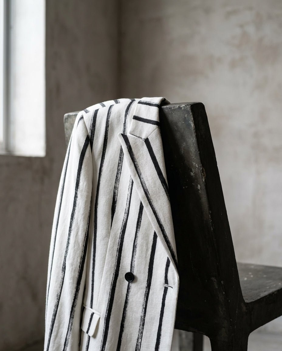 Stripe - Painted Suit Jacket - by 139DEC