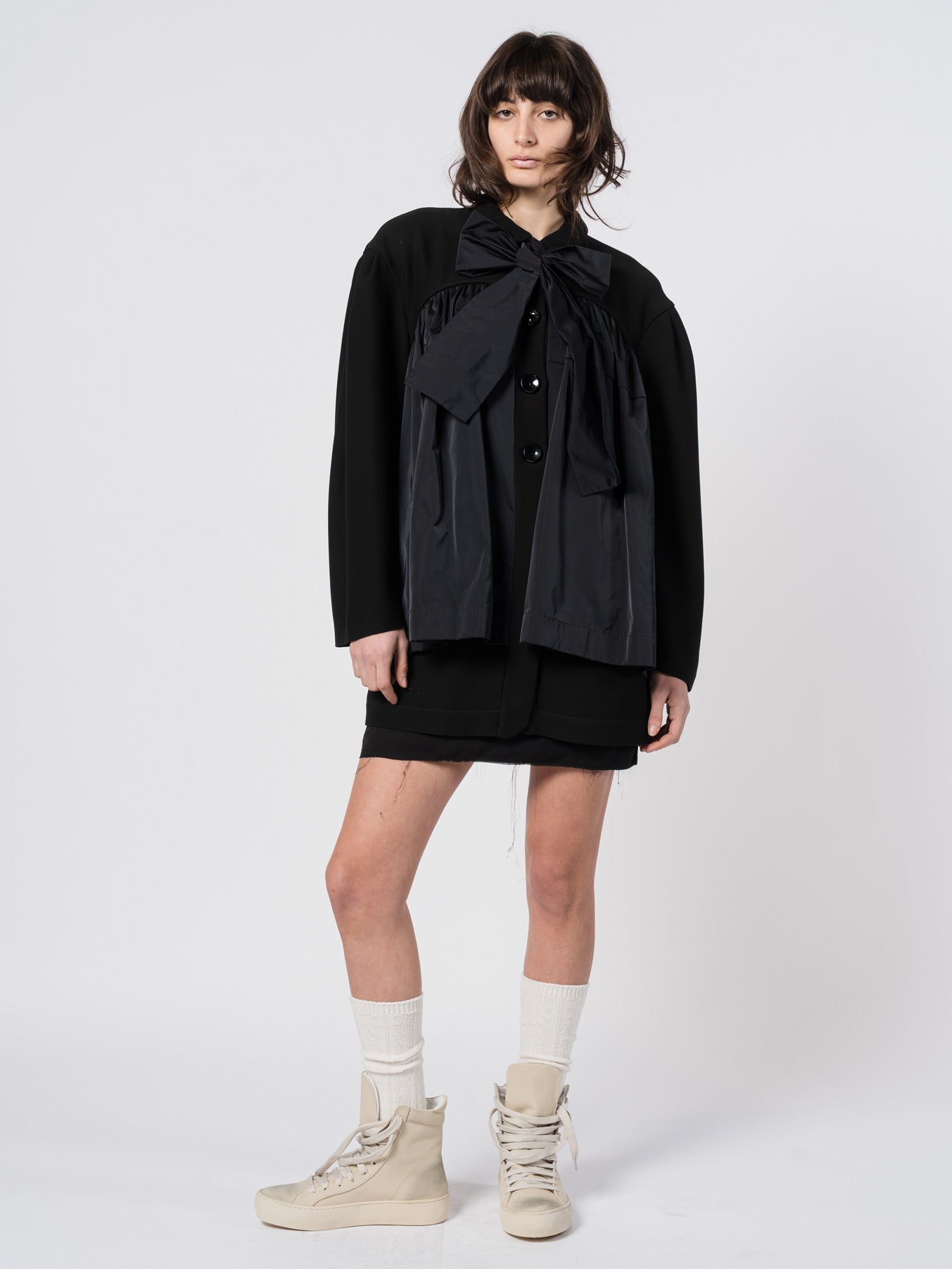 Structured Bow - Detail Layered Top - by SHARONA SHARVIT