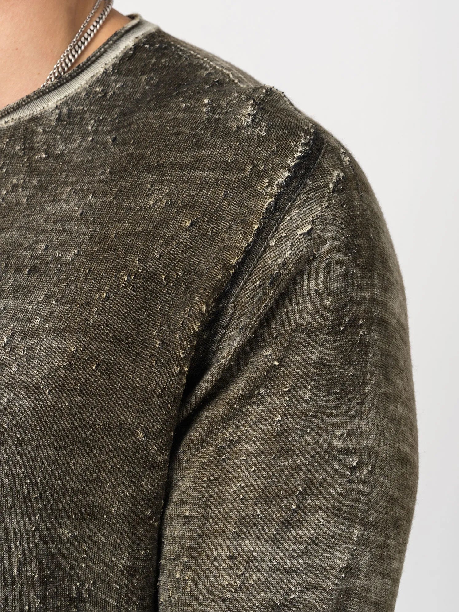 Sweater with Rubber Detail - by MD75