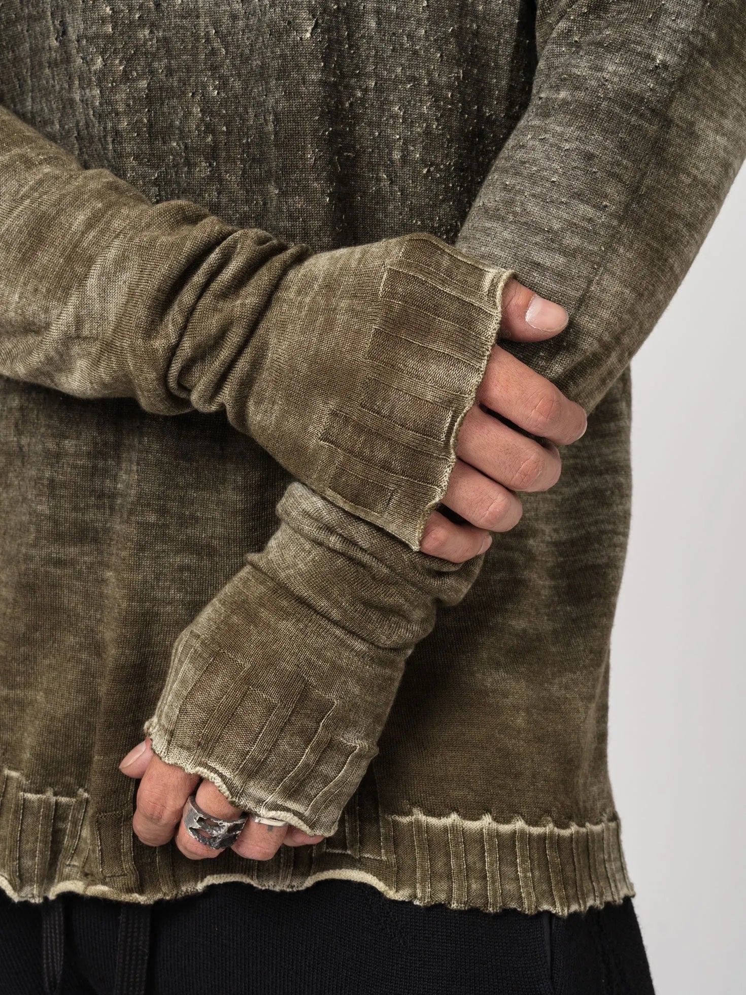 Sweater with Rubber Detail - by MD75