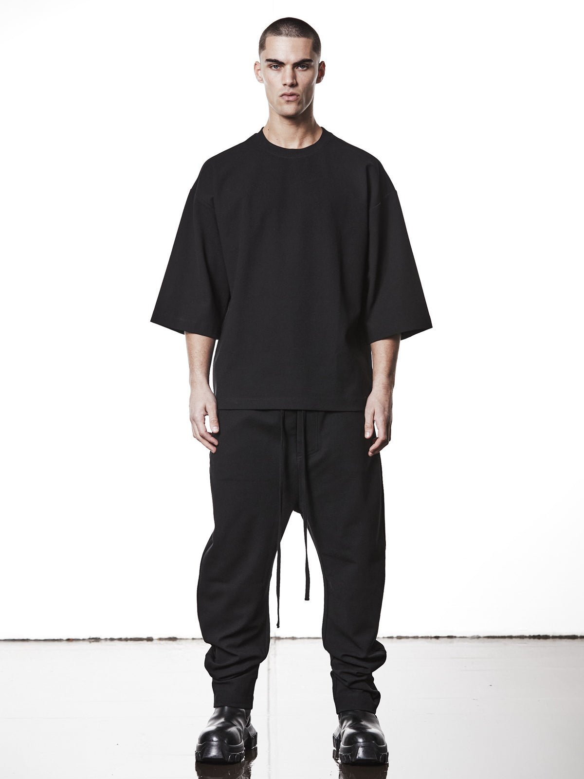 T-Shirt with Dropped Shoulders - by THOM KROM