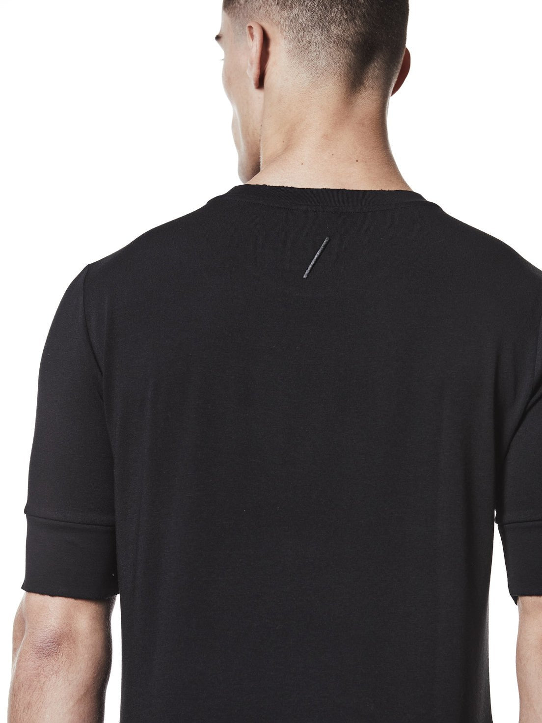 T-Shirt with Rib Cuffs - by THOM KROM