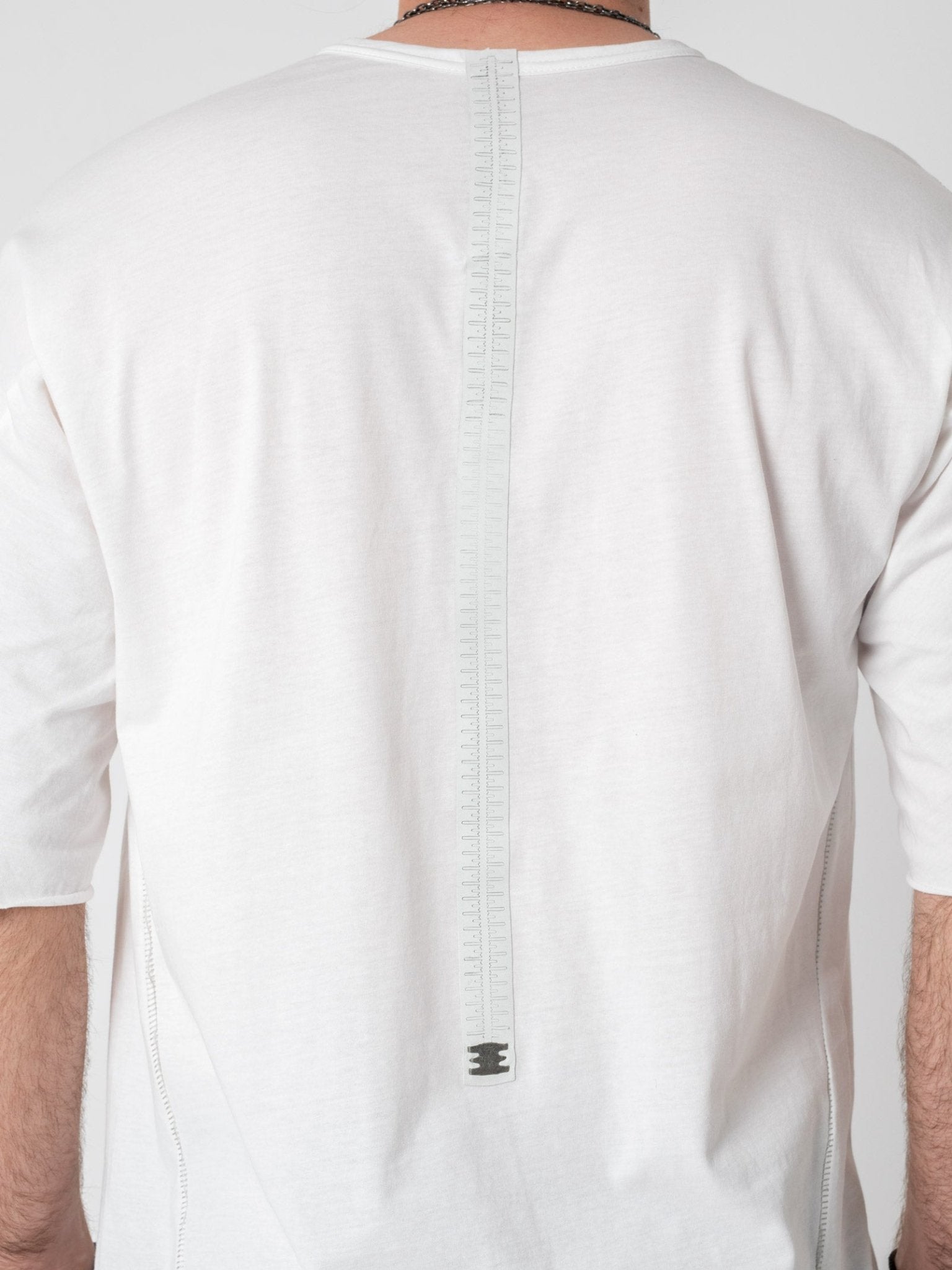 T-Shirt with Rubber Strip Detail - by ISAAC SELLAM