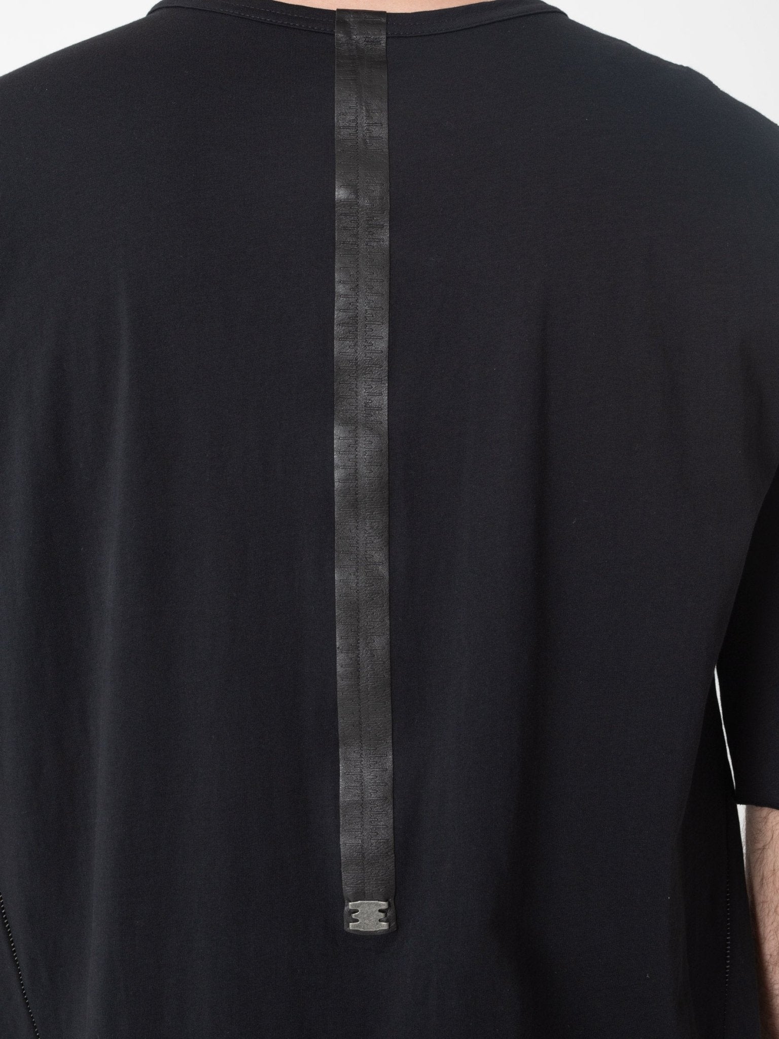 T-Shirt with Rubber Strip Detail - by ISAAC SELLAM