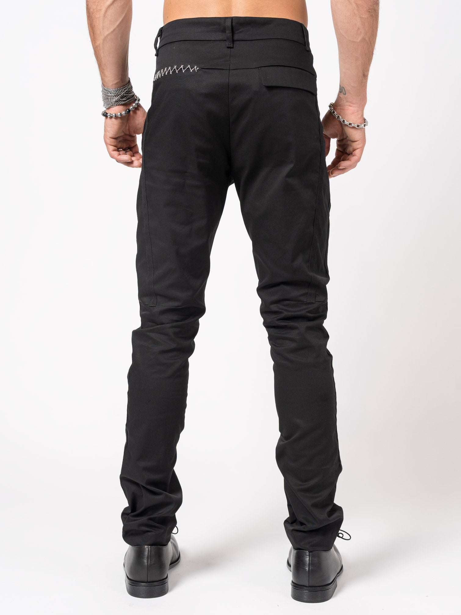 Tailored Cotton Trousers - by GIOVANNI CAVAGNA
