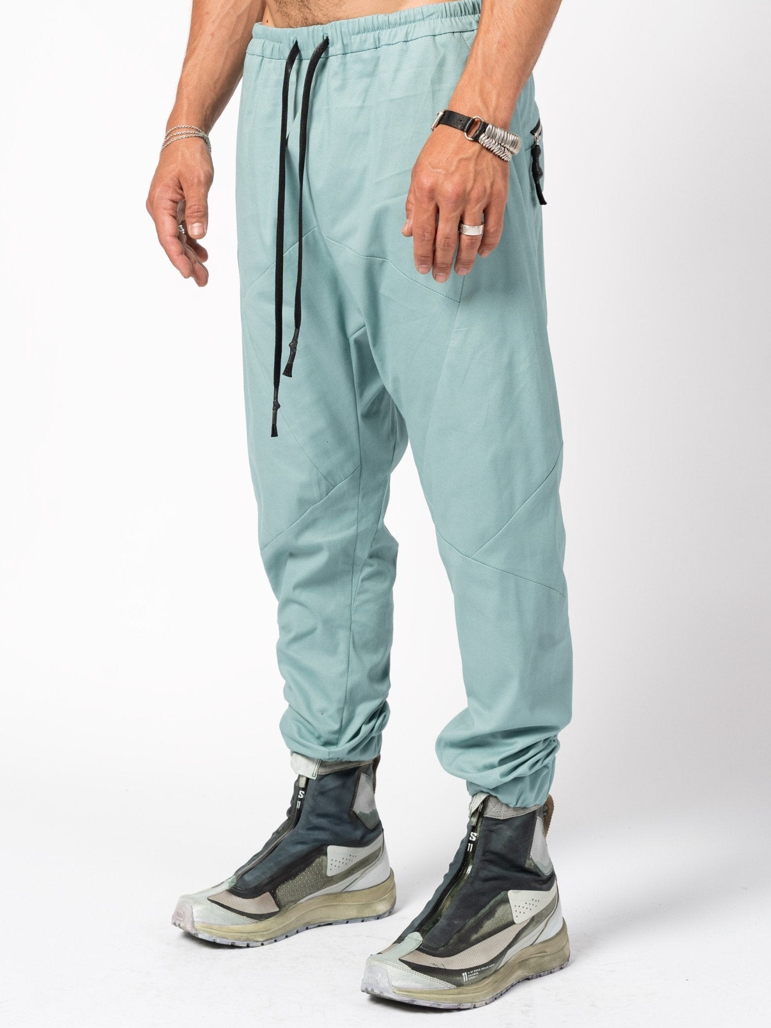 Tapered Cotton Blend Pants - by 139DEC
