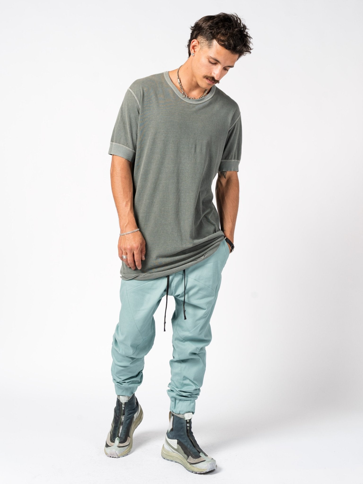 Tapered Cotton Blend Pants - by 139DEC
