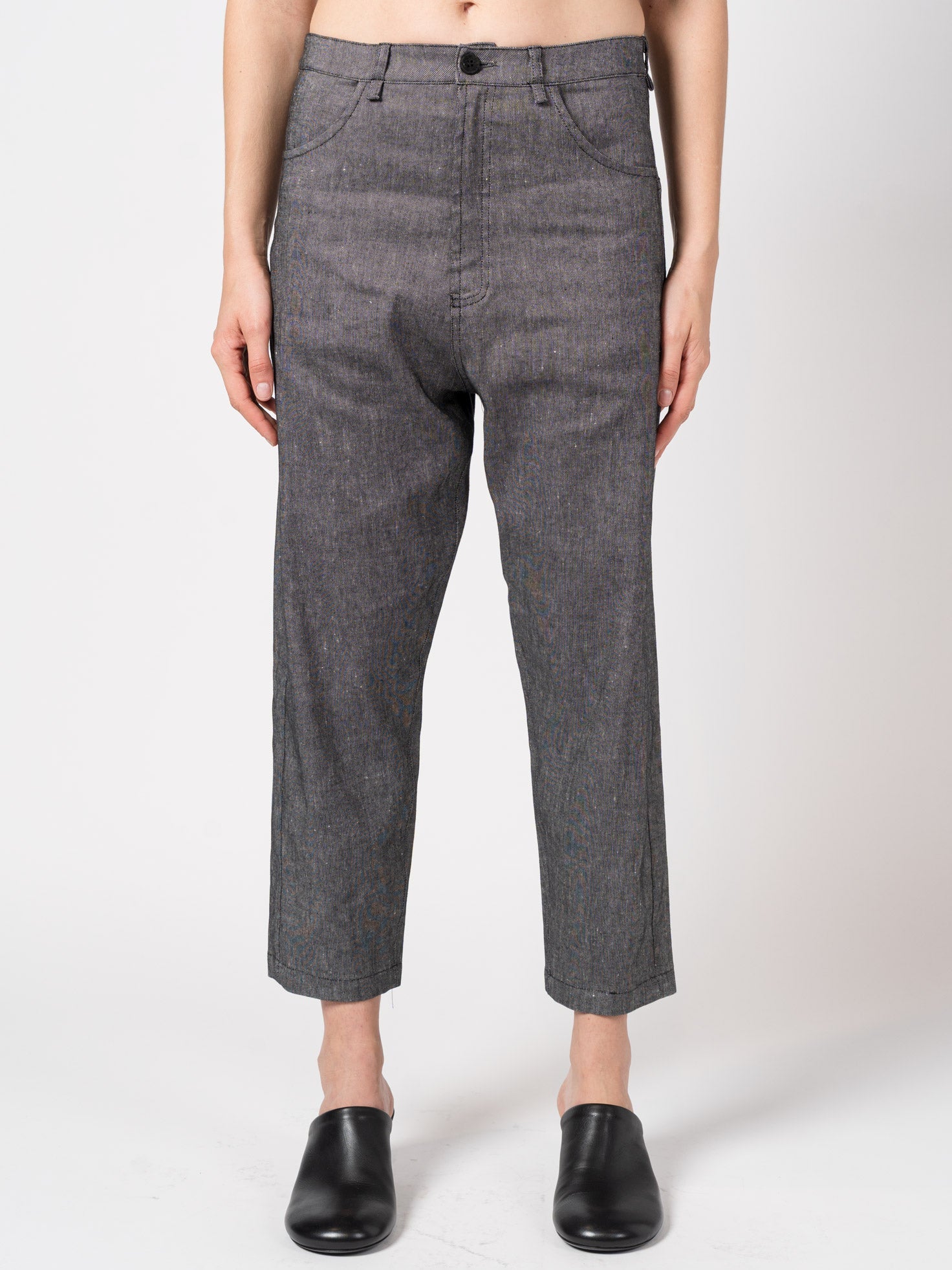Tapered Linen - Blend Trousers - by NOSTRA SANTISSIMA
