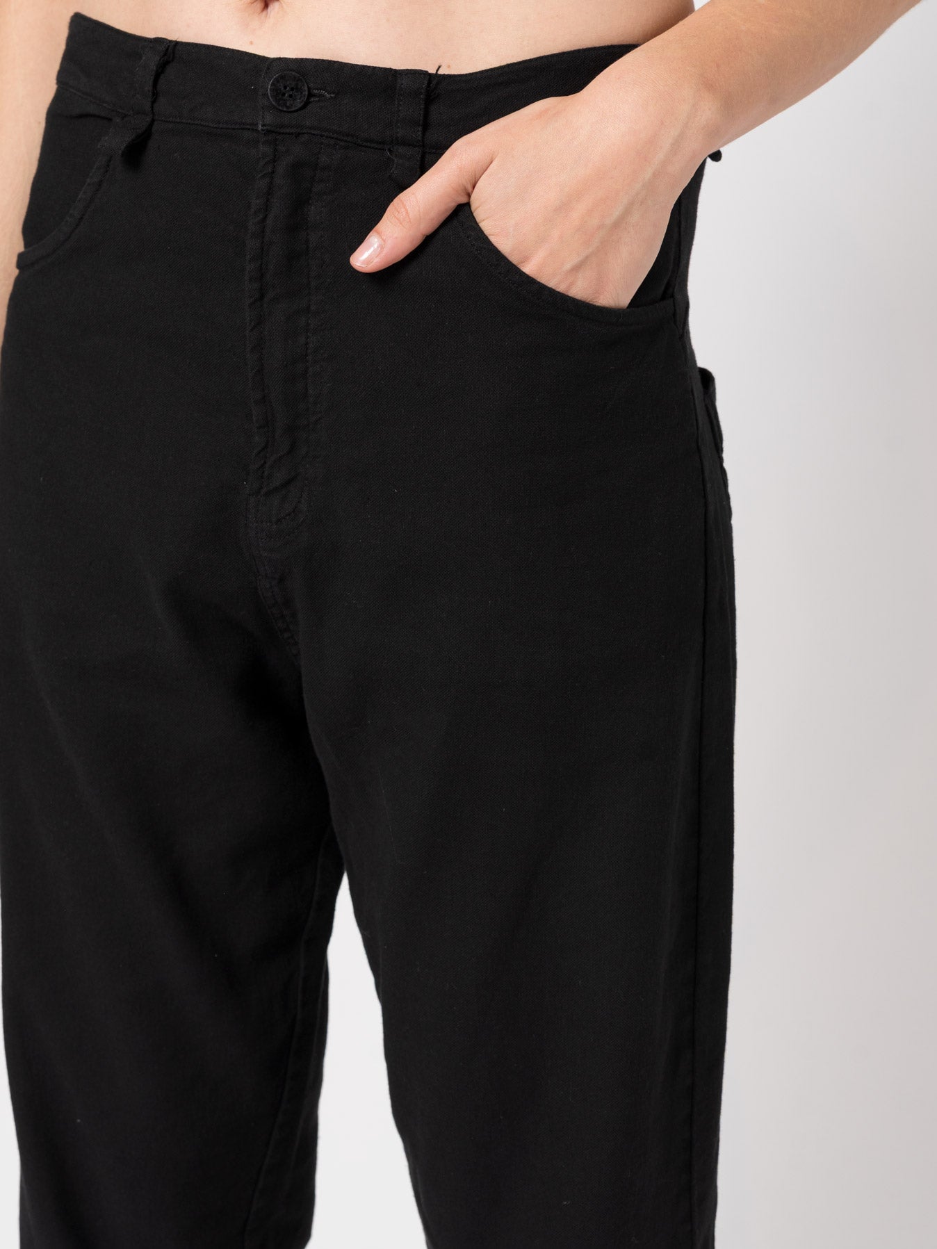 Tapered Linen - Blend Trousers - by NOSTRA SANTISSIMA