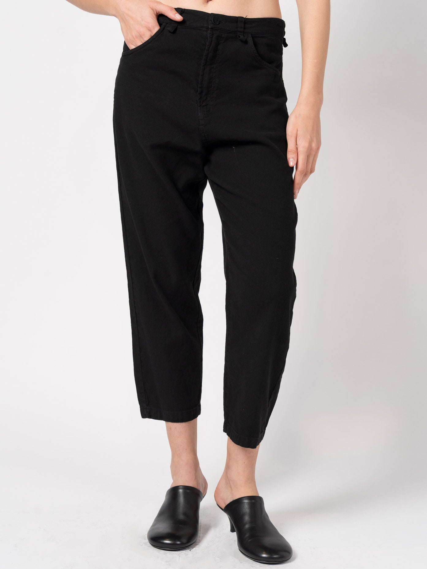 Tapered Linen - Blend Trousers - by NOSTRA SANTISSIMA