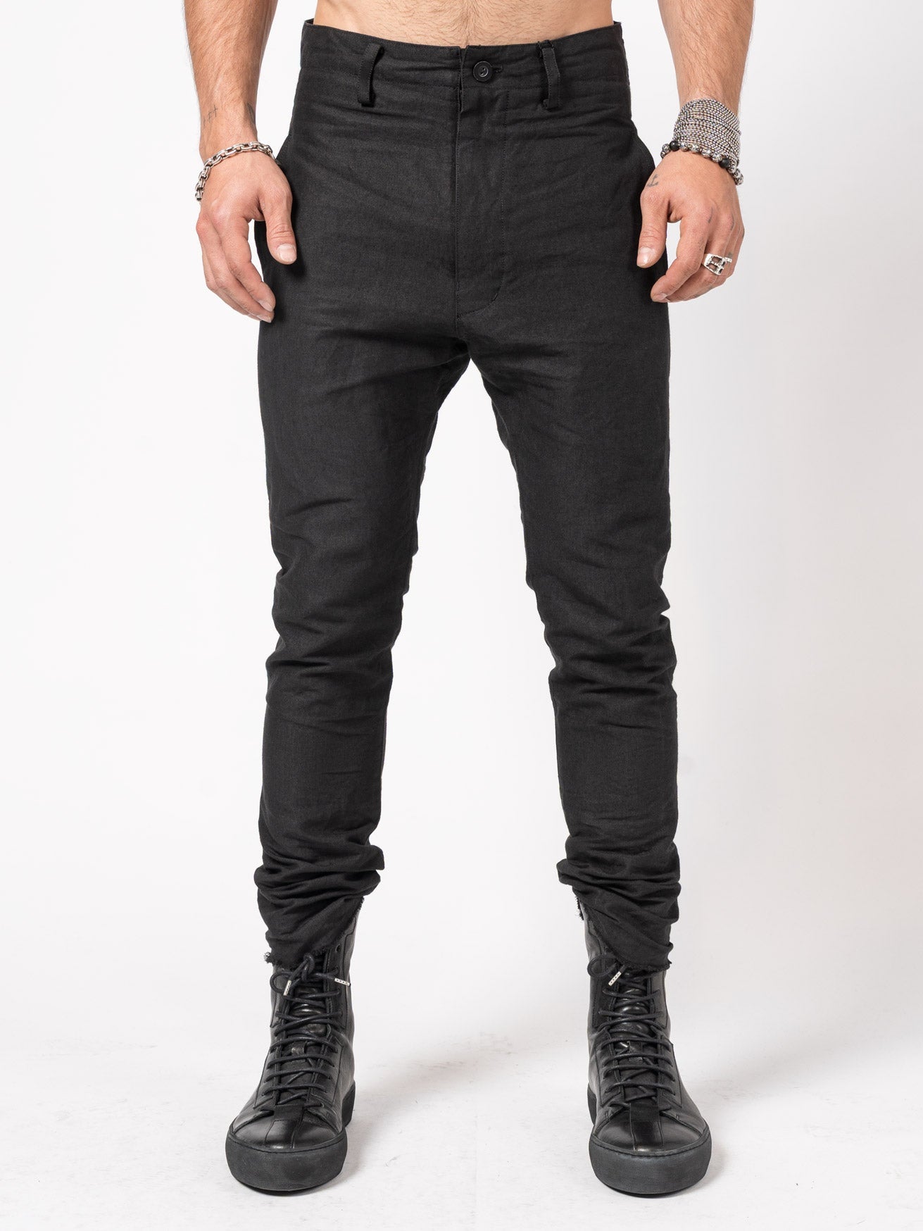 Tapered Linen - Paper Trousers - by NUDE: MM