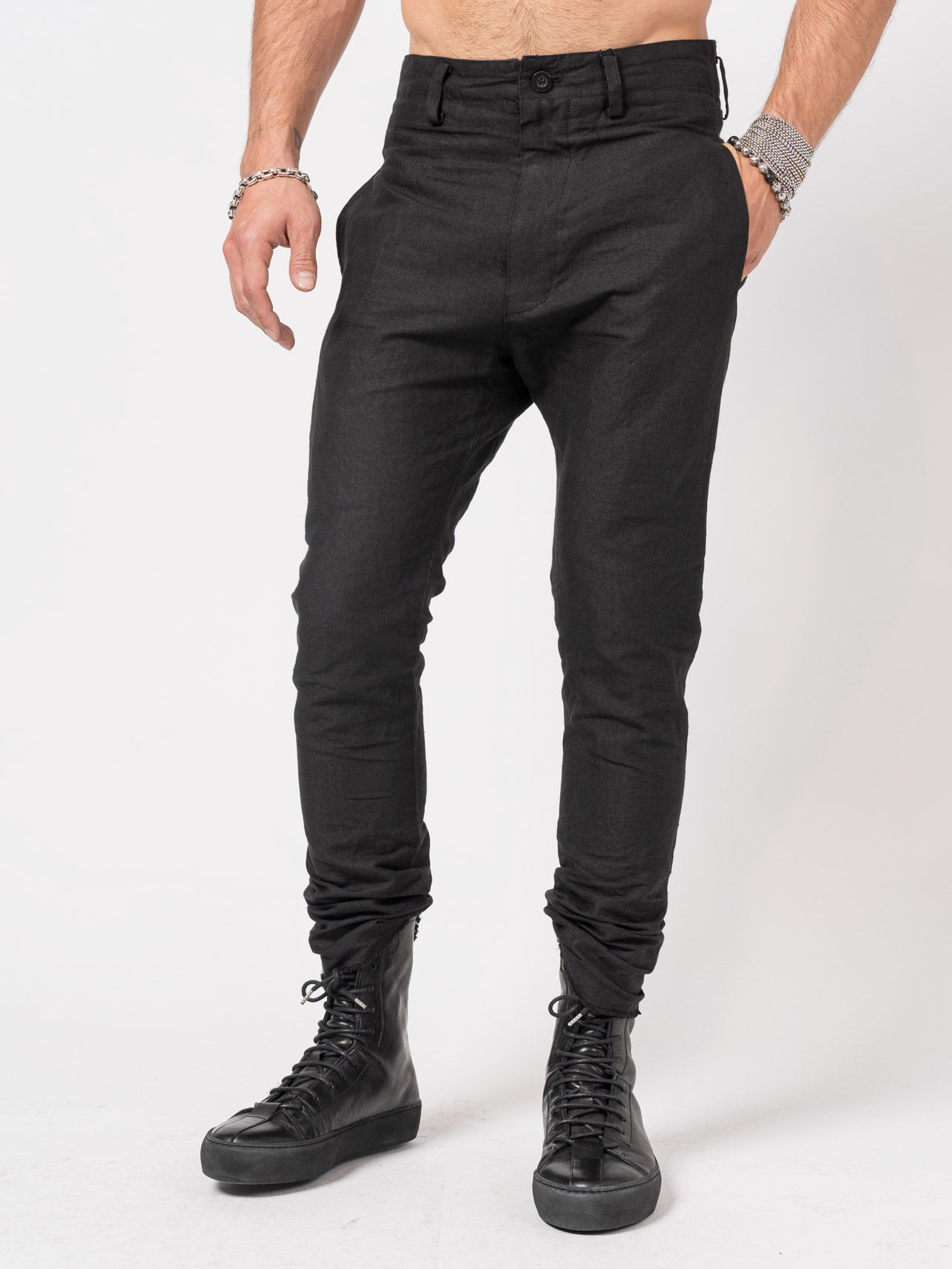 Tapered Linen - Paper Trousers - by NUDE: MM
