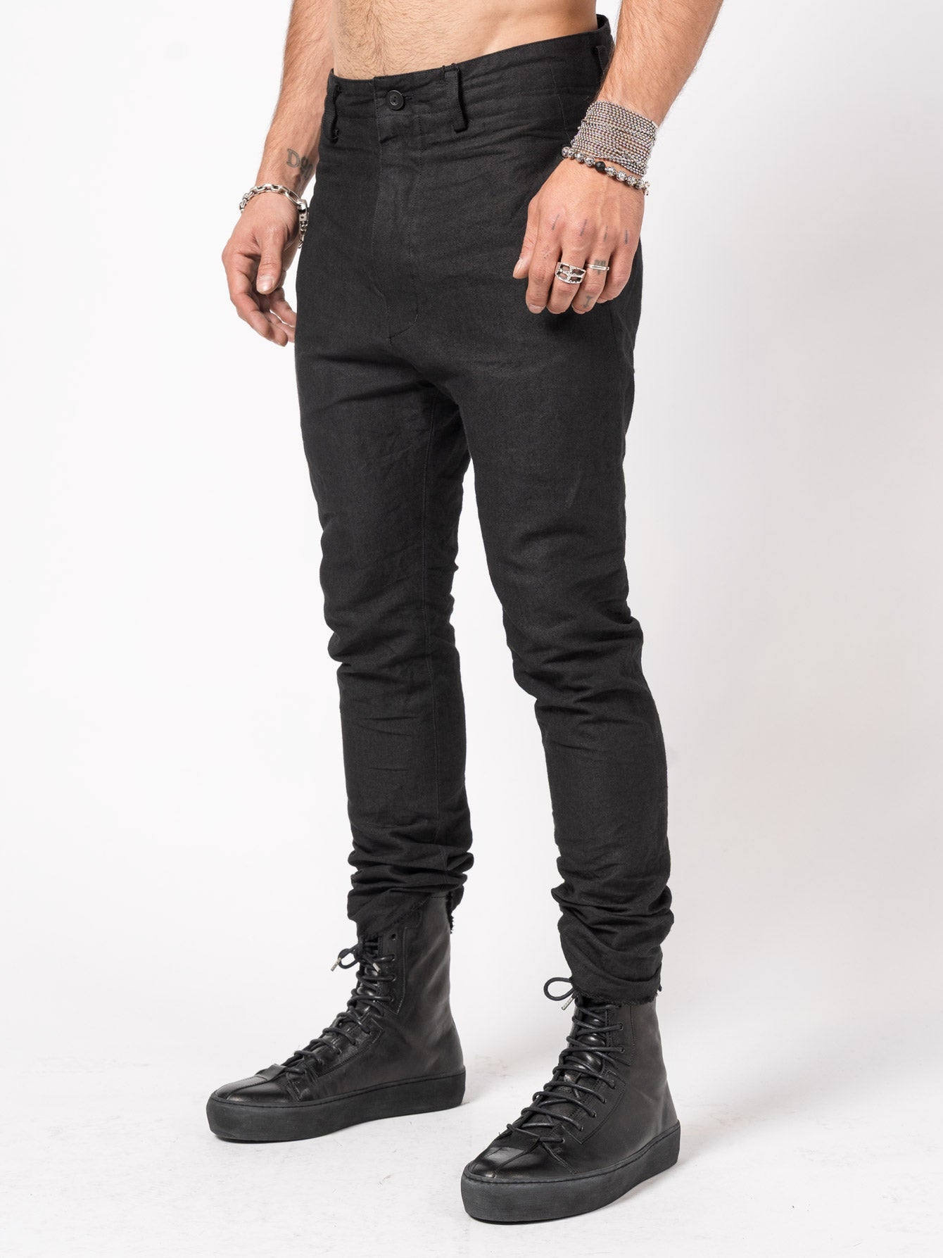 Tapered Linen - Paper Trousers - by NUDE: MM