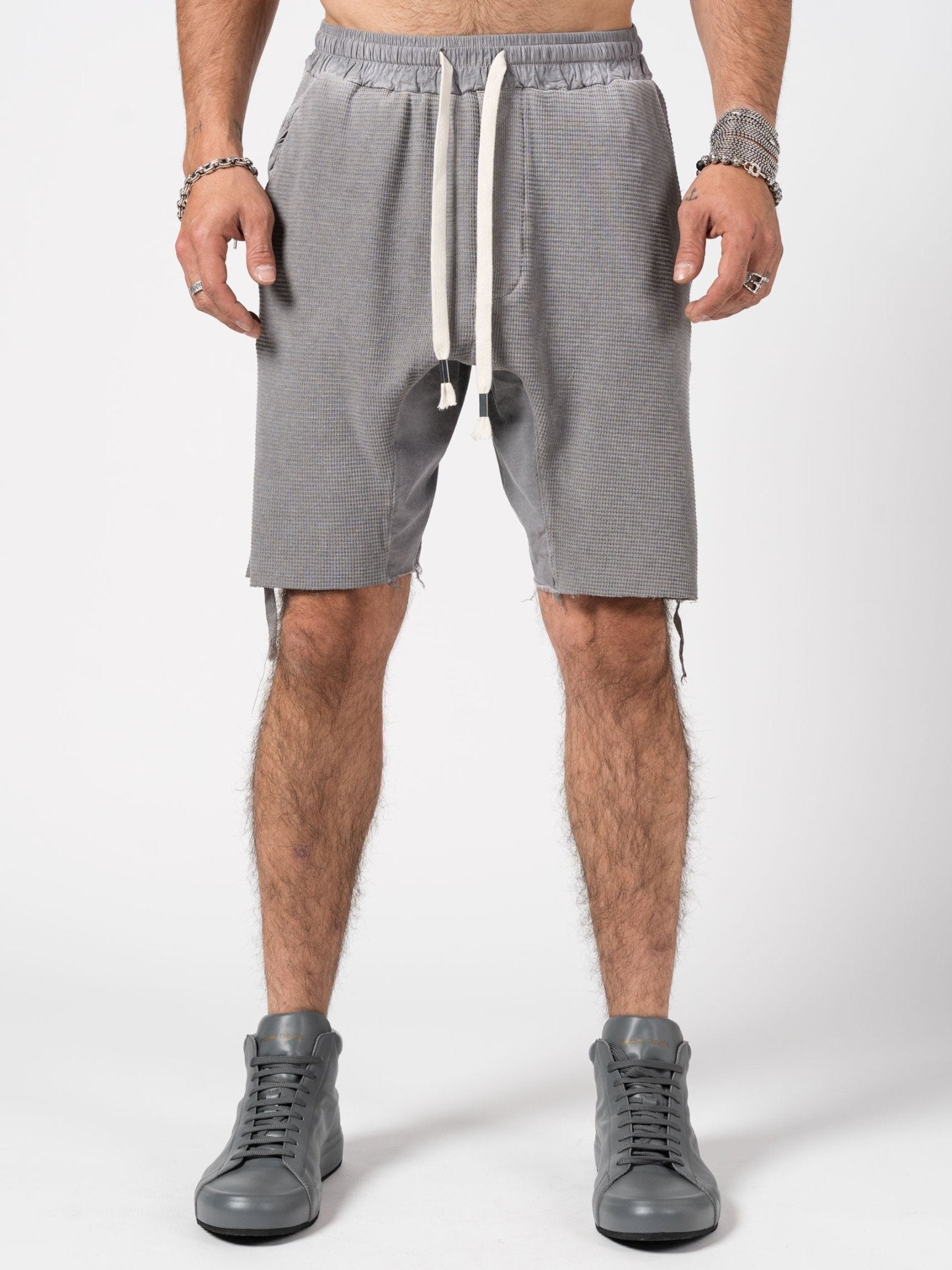 Textured Drop - Crotch Shorts - by AITO