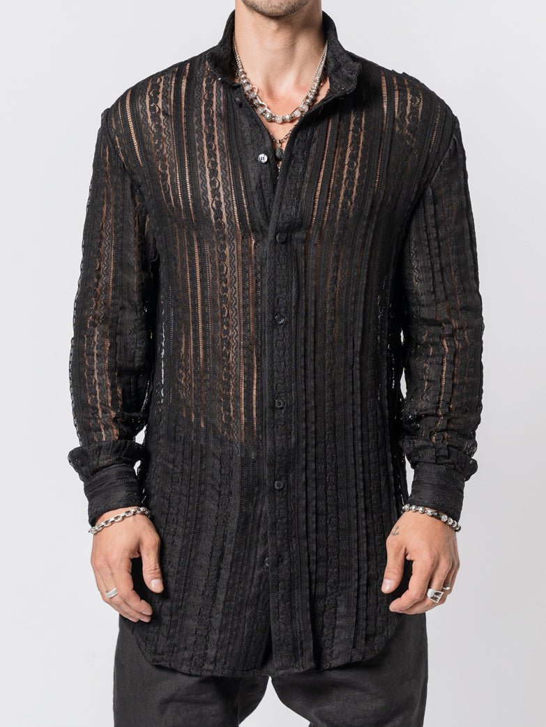 Textured Lace Shirt - by NOSTRA SANTISSIMA