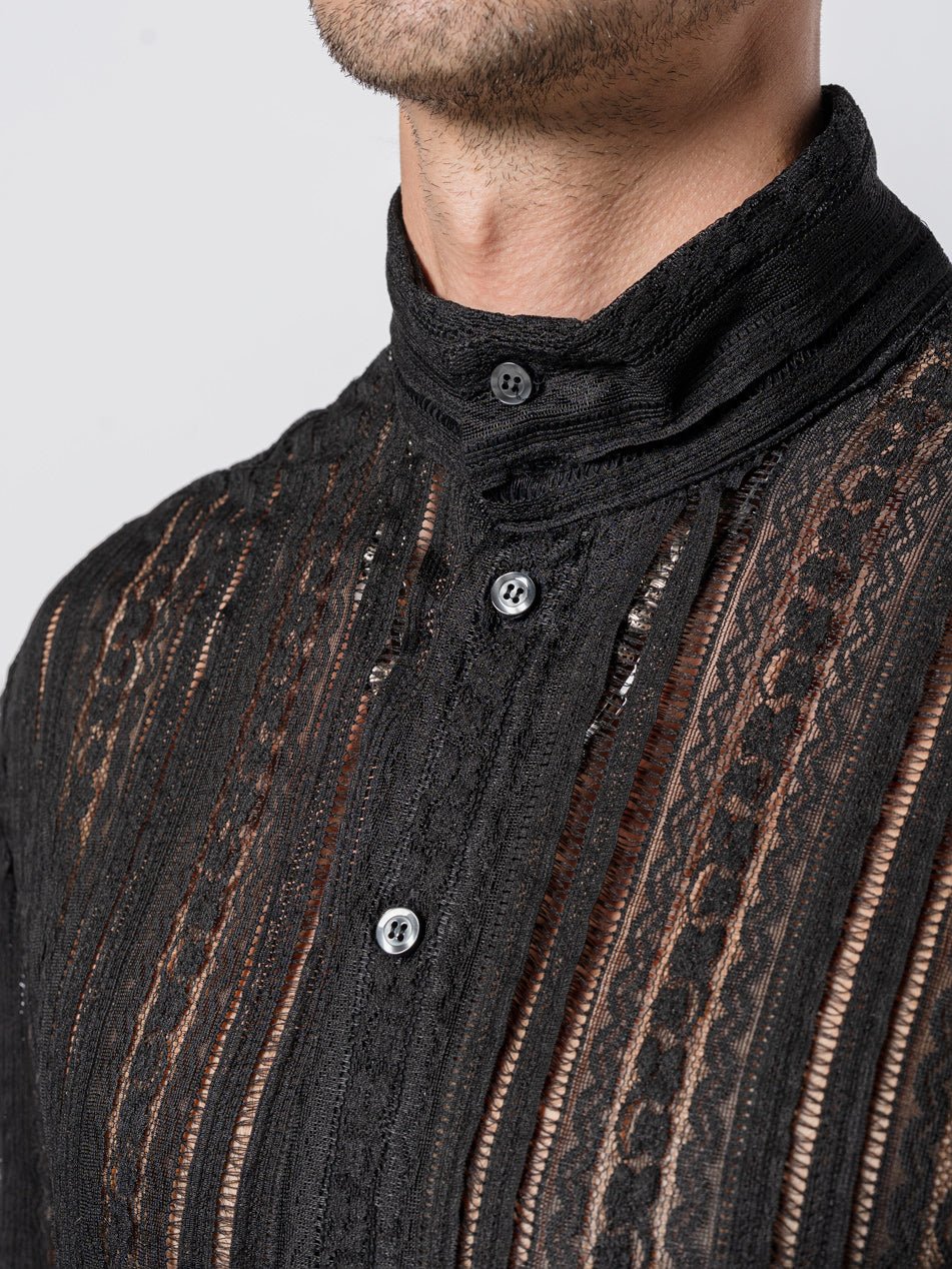Textured Lace Shirt - by NOSTRA SANTISSIMA