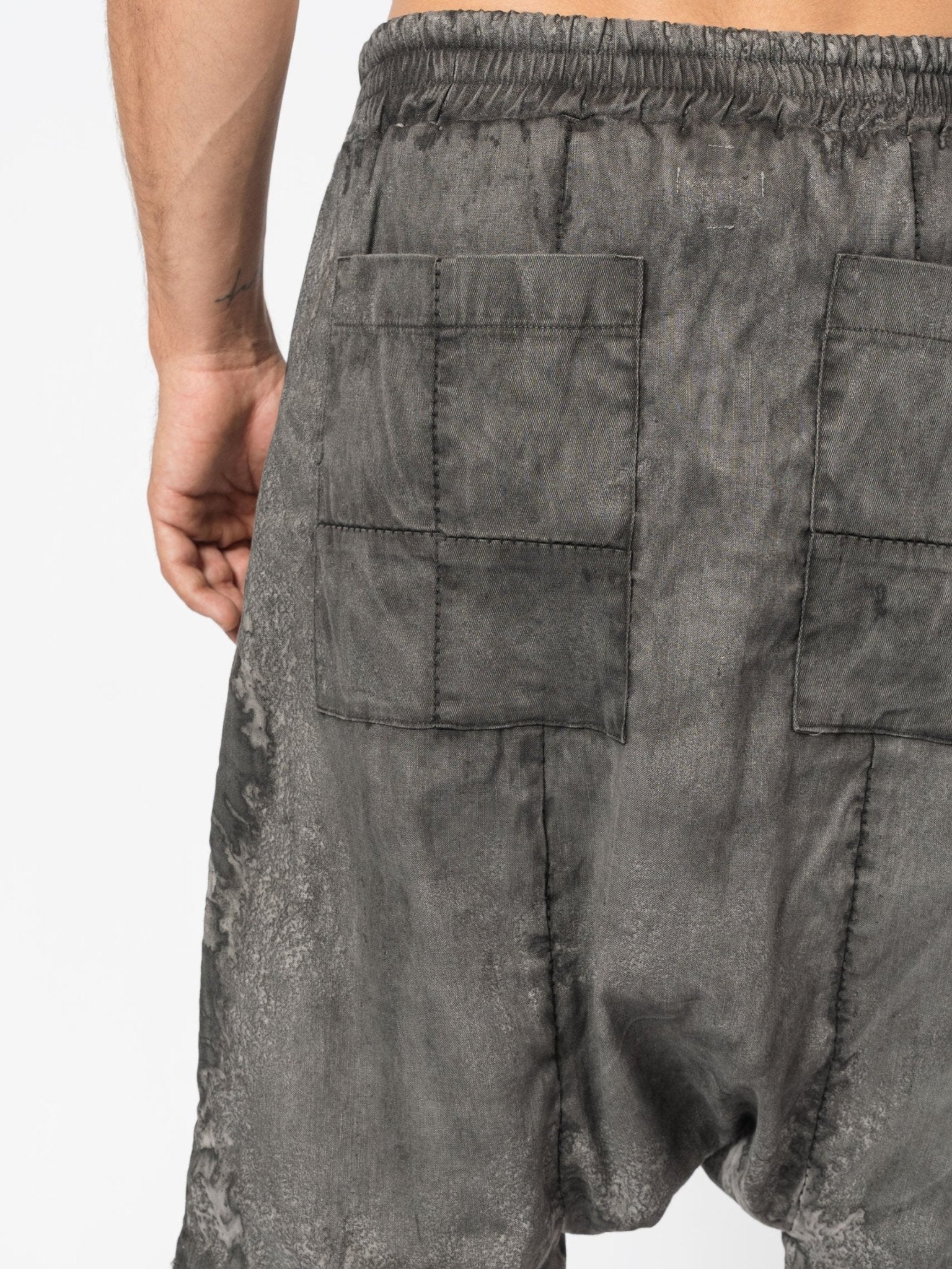 Textured Linen Blend Shorts - by MD75