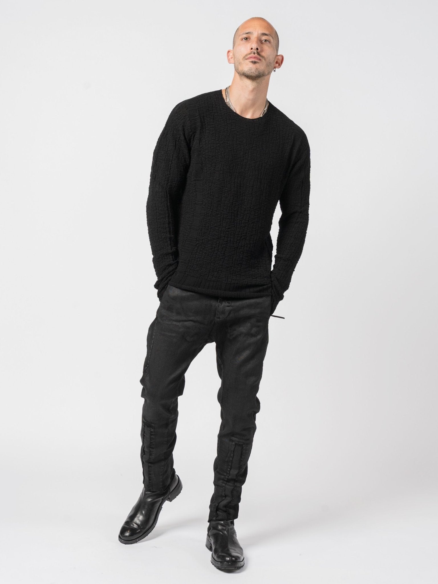 Textured Mixed - Fabric Knit - by MD75