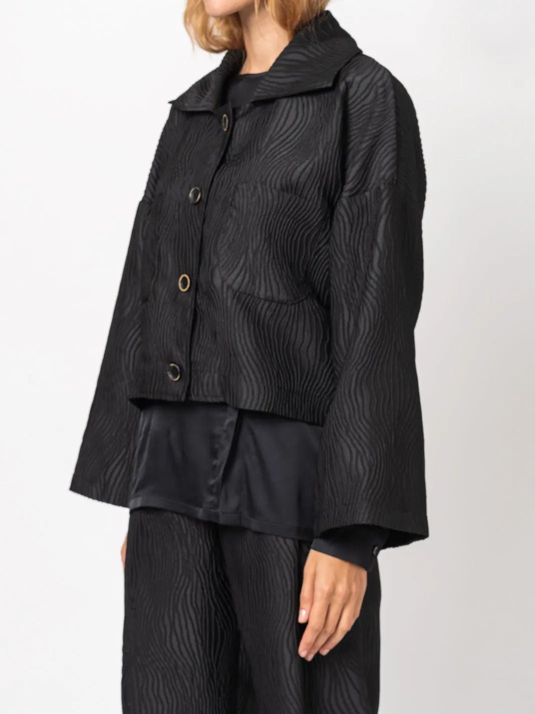 Textured Short Jacket - by NOSTRA SANTISSIMA