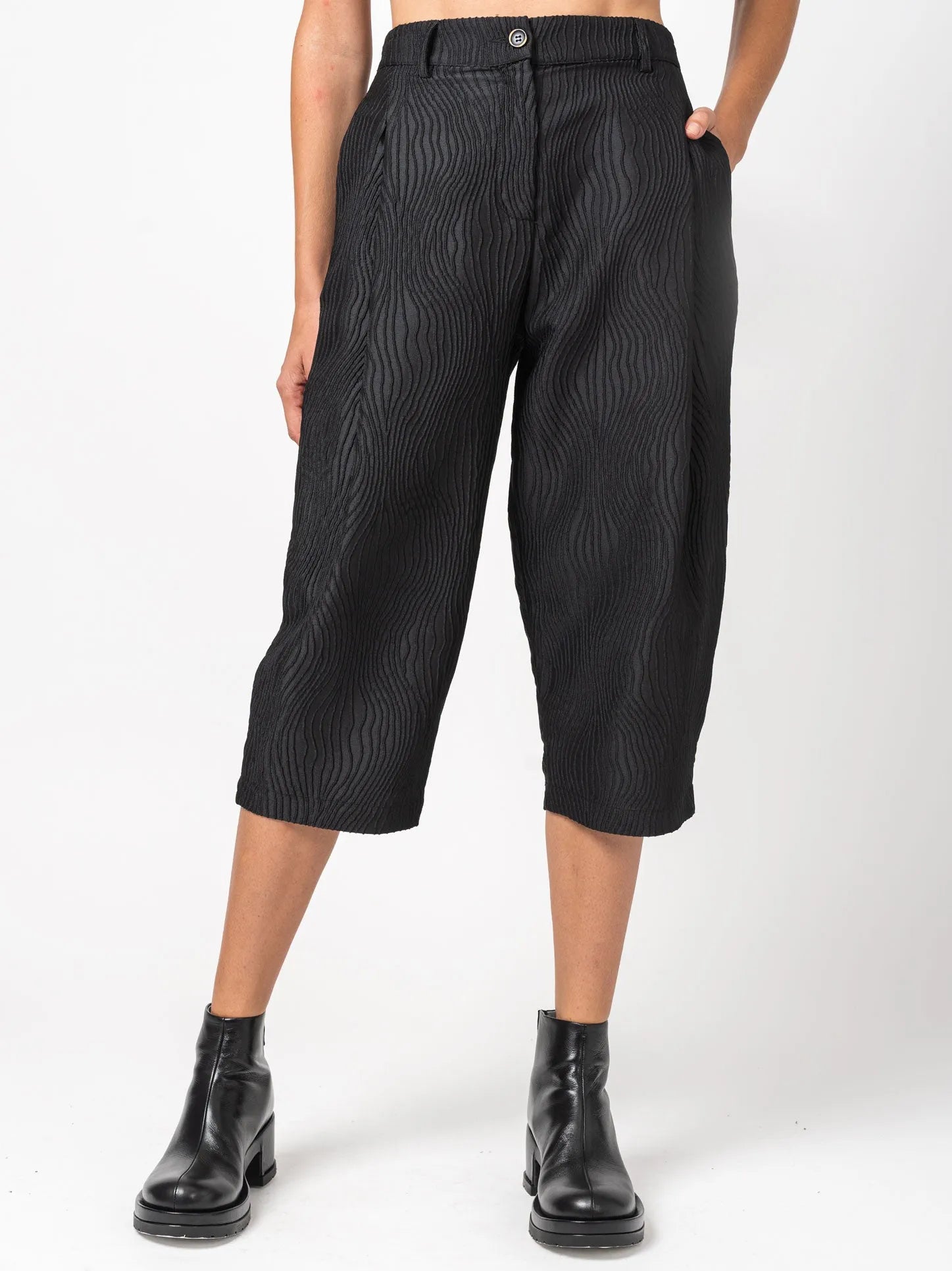 Textured Short Pants - by NOSTRA SANTISSIMA