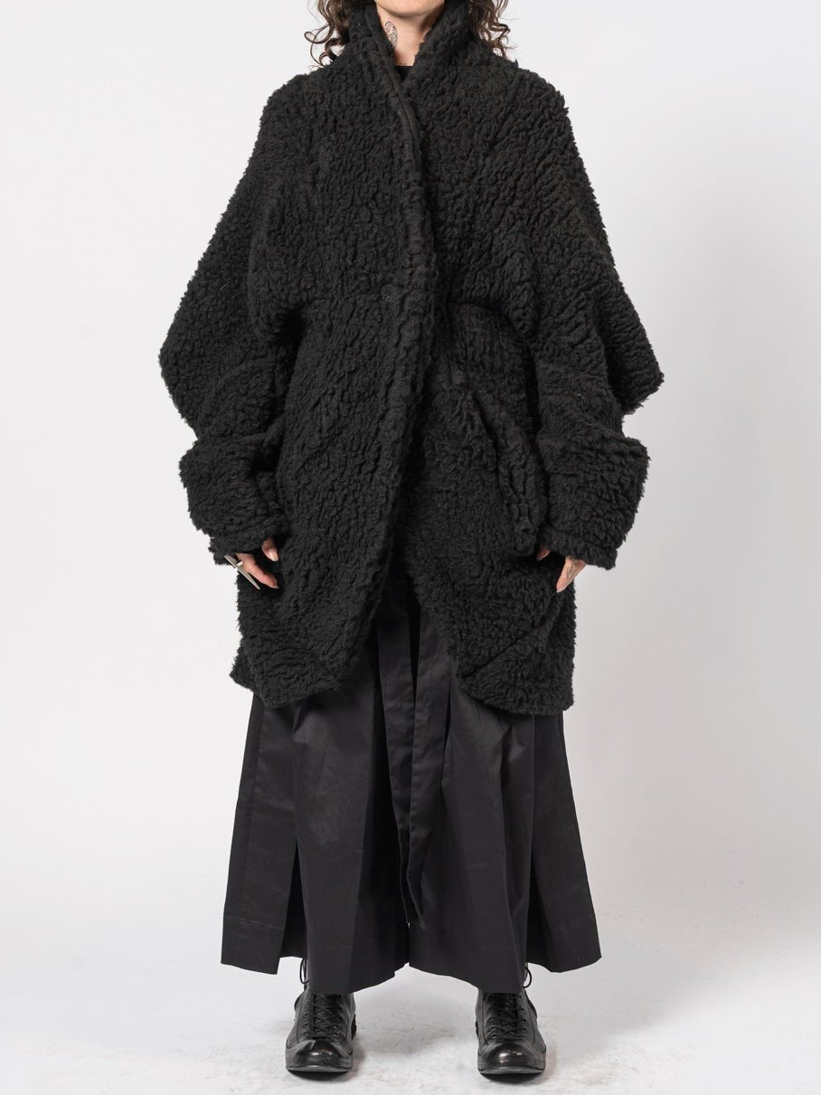 Textured Wool - Blend Coat - by NOSTRA SANTISSIMA