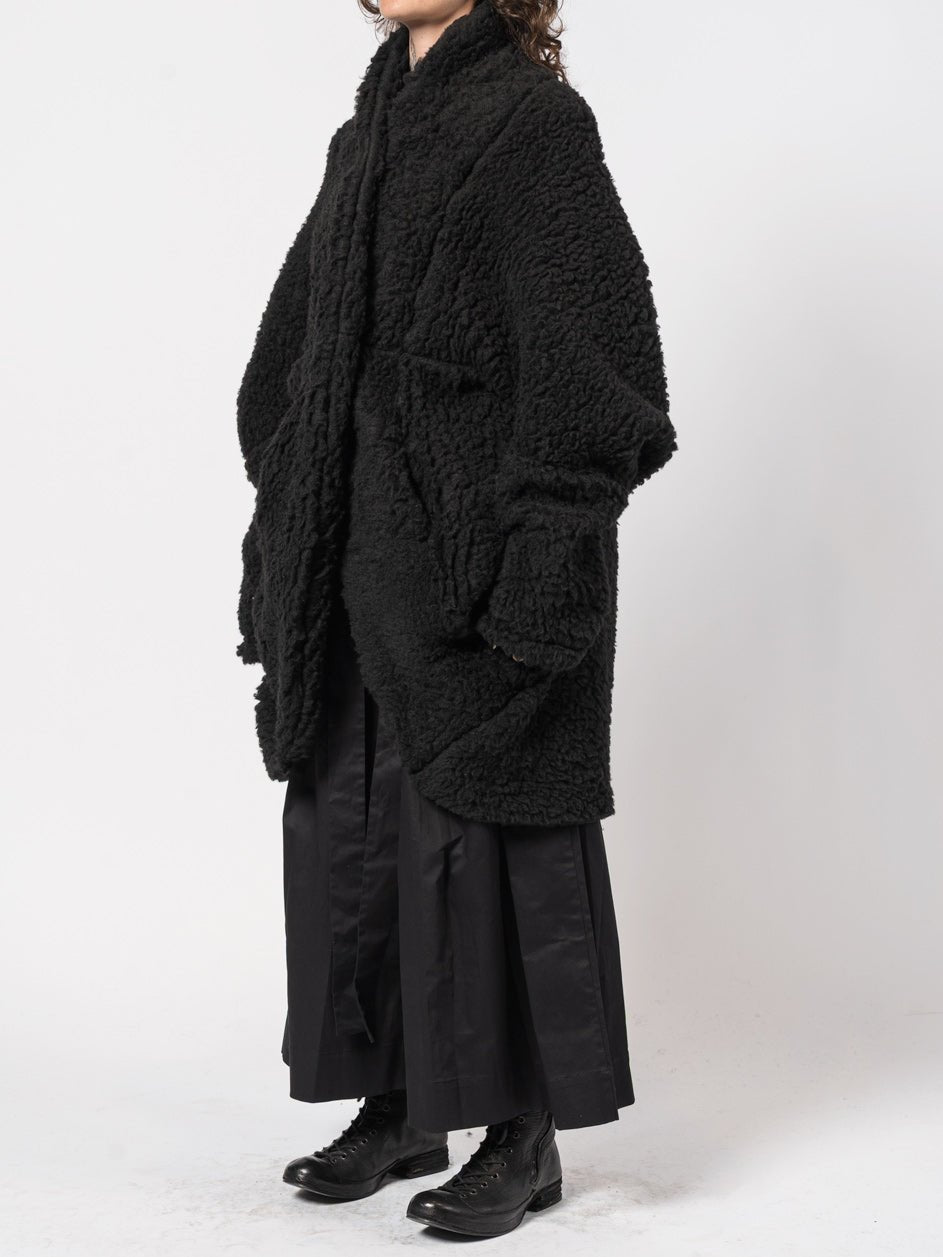 Textured Wool - Blend Coat - by NOSTRA SANTISSIMA