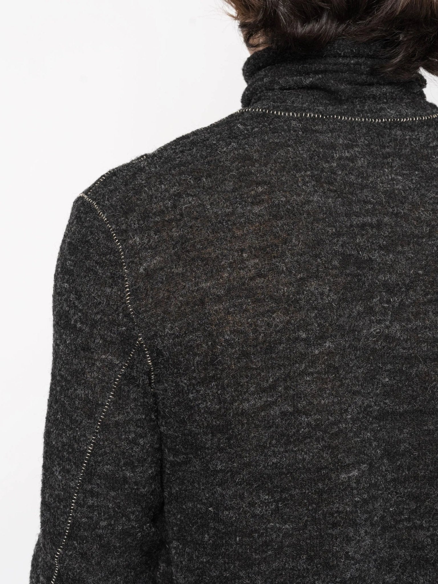 Textured Wool Turtleneck Knit - by NOSTRA SANTISSIMA