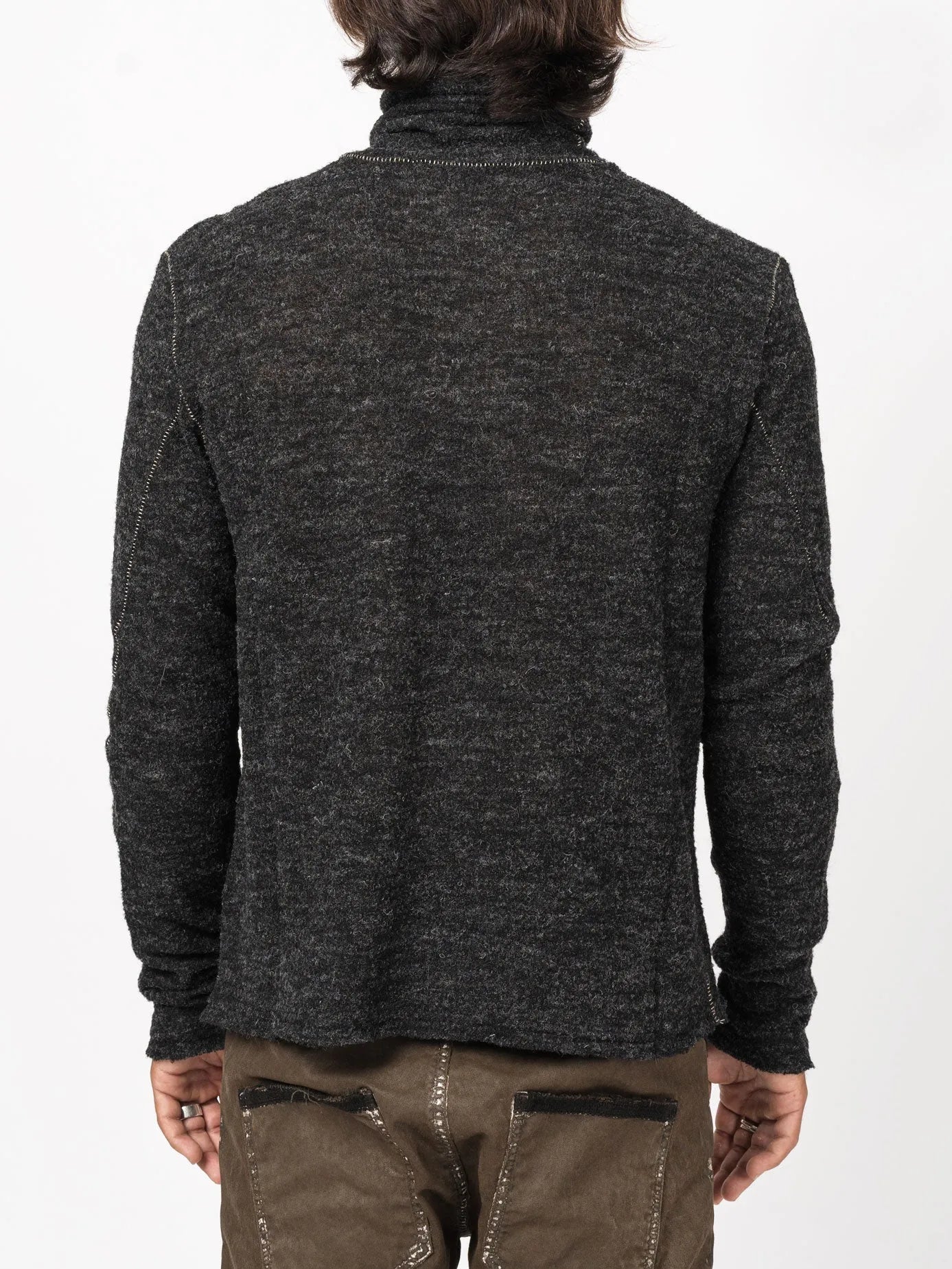 Textured Wool Turtleneck Knit - by NOSTRA SANTISSIMA