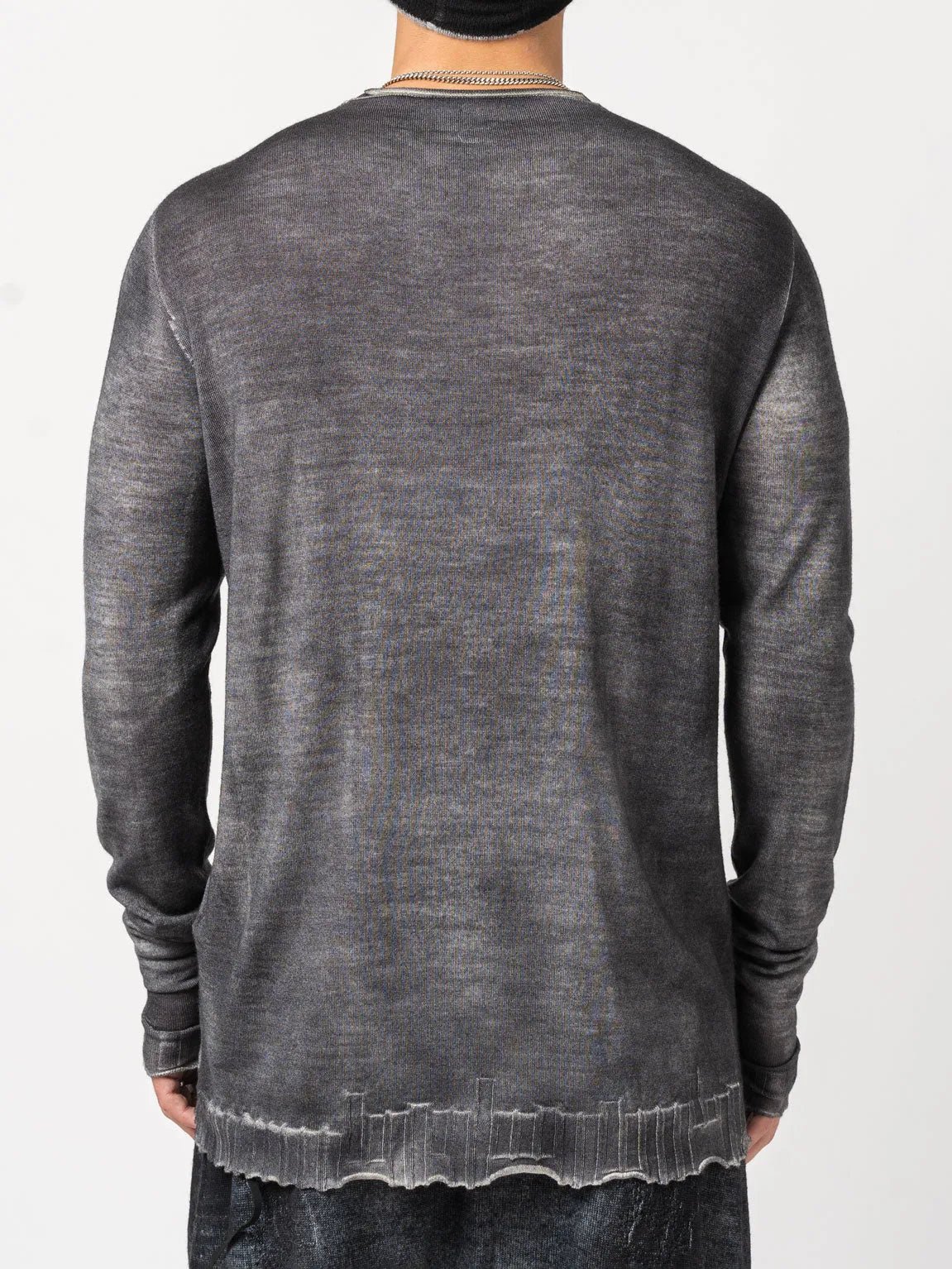 Thin Wool Embroidered Sweater - by MD75