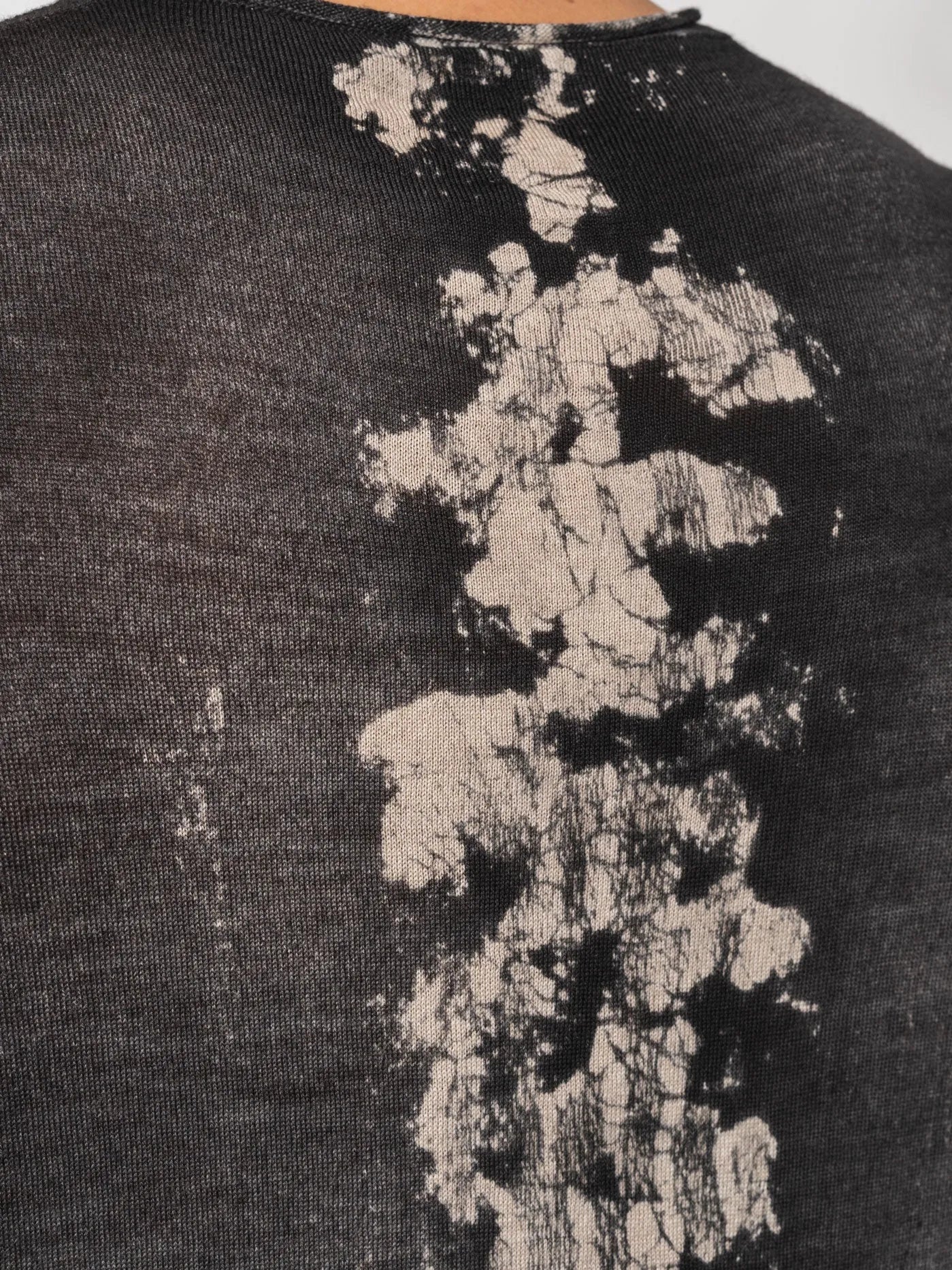 Thin Wool Sweater with Sprayed Earth - by MD75