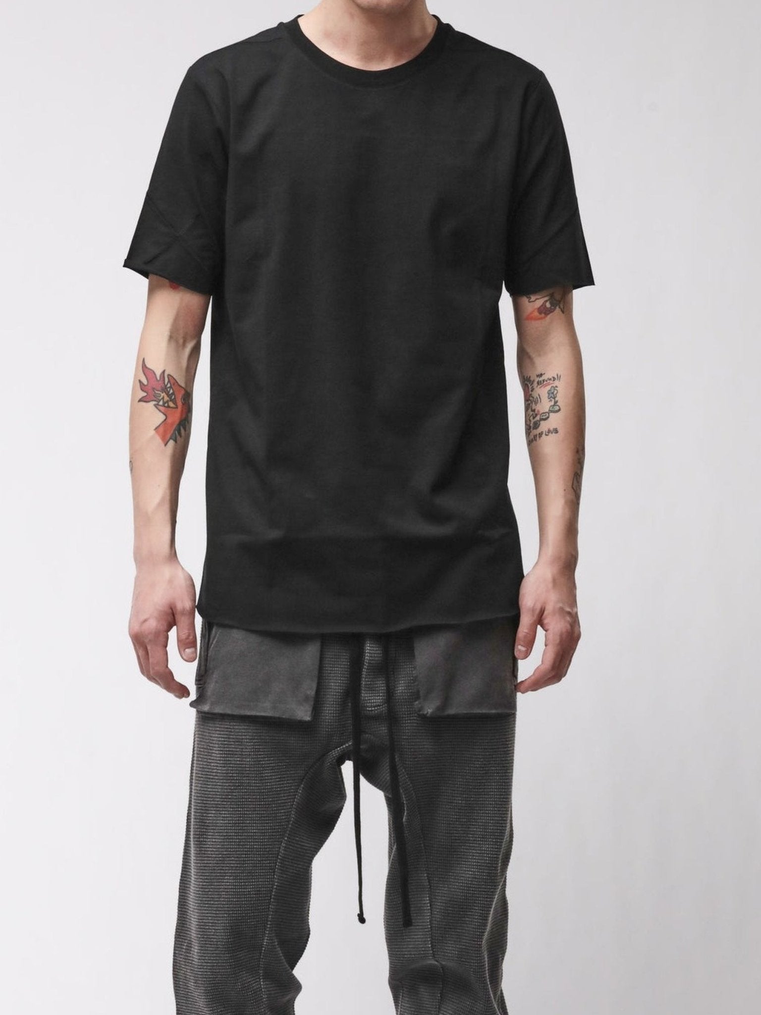 Thom Krom Slash T-Shirt M TS 977 Black - by THOM KROM