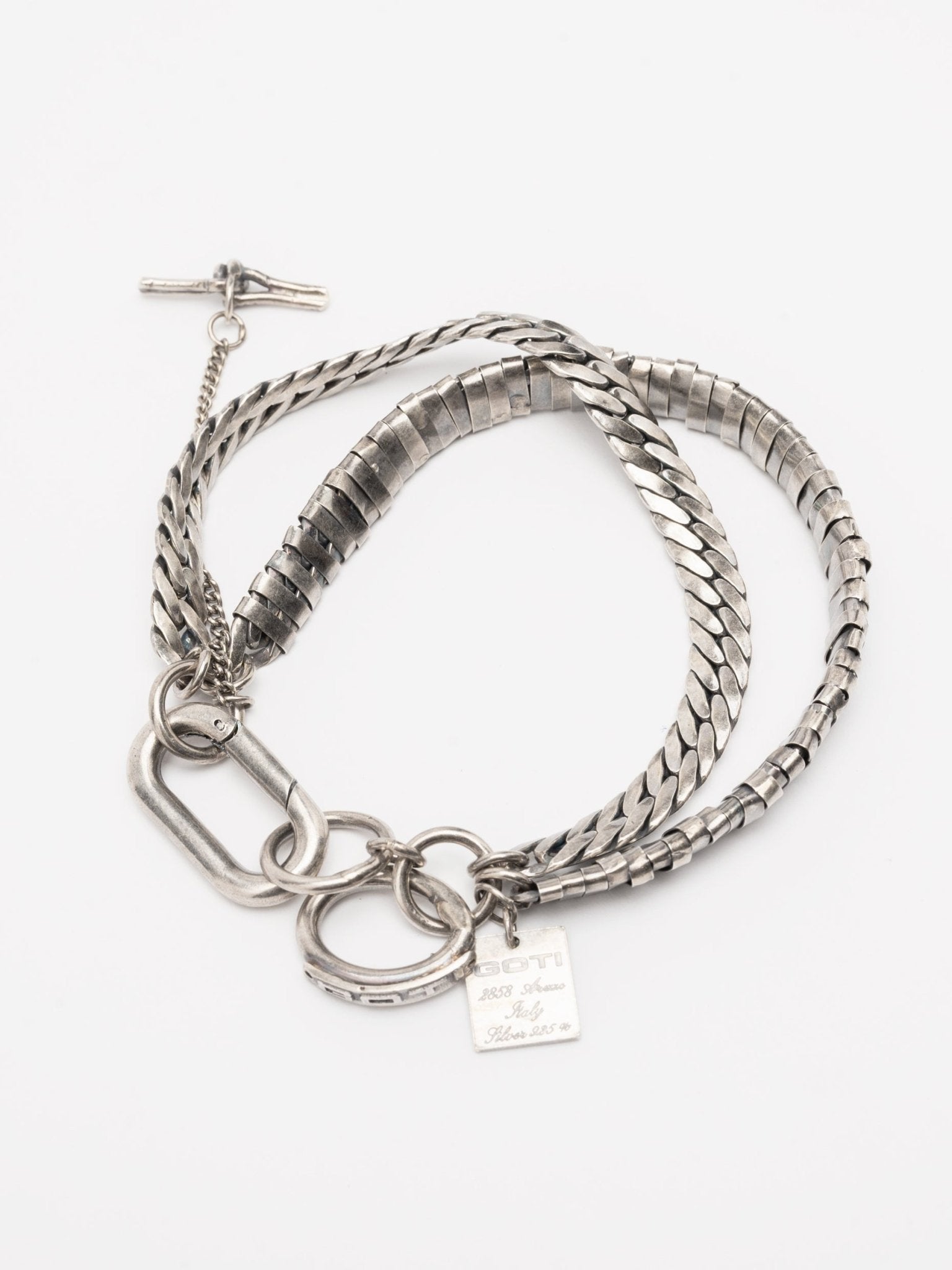 Twisted Silver Link Bracelet - by GOTI