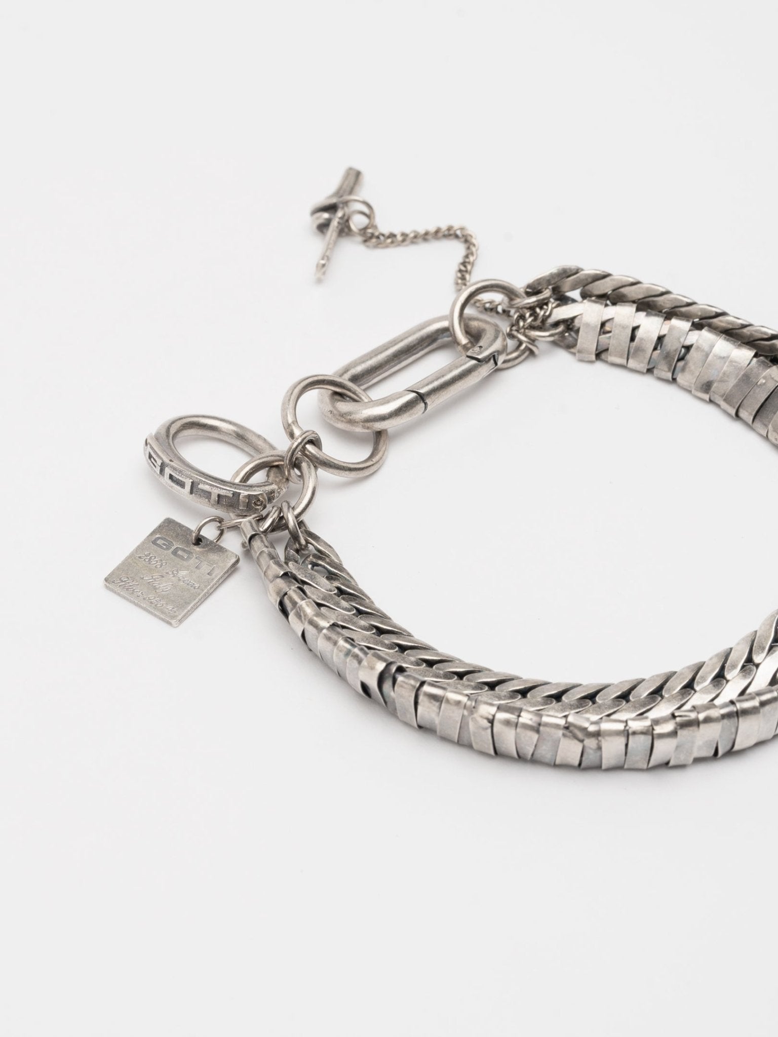 Twisted Silver Link Bracelet - by GOTI