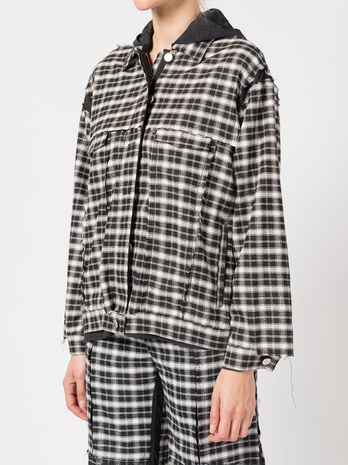 Two - Layer Cotton Jacket with Hood - by 139DEC