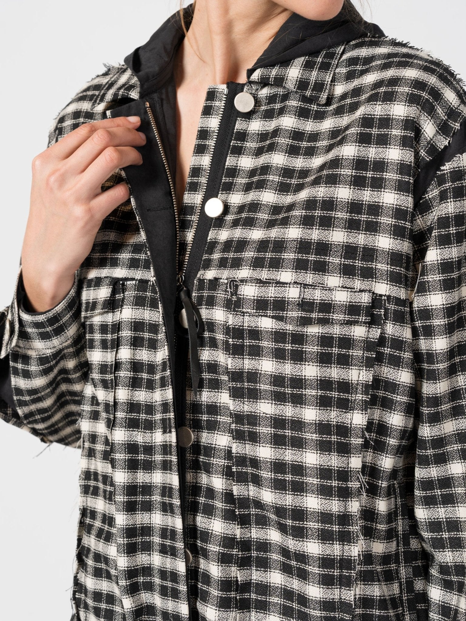Two - Layer Cotton Jacket with Hood - by 139DEC