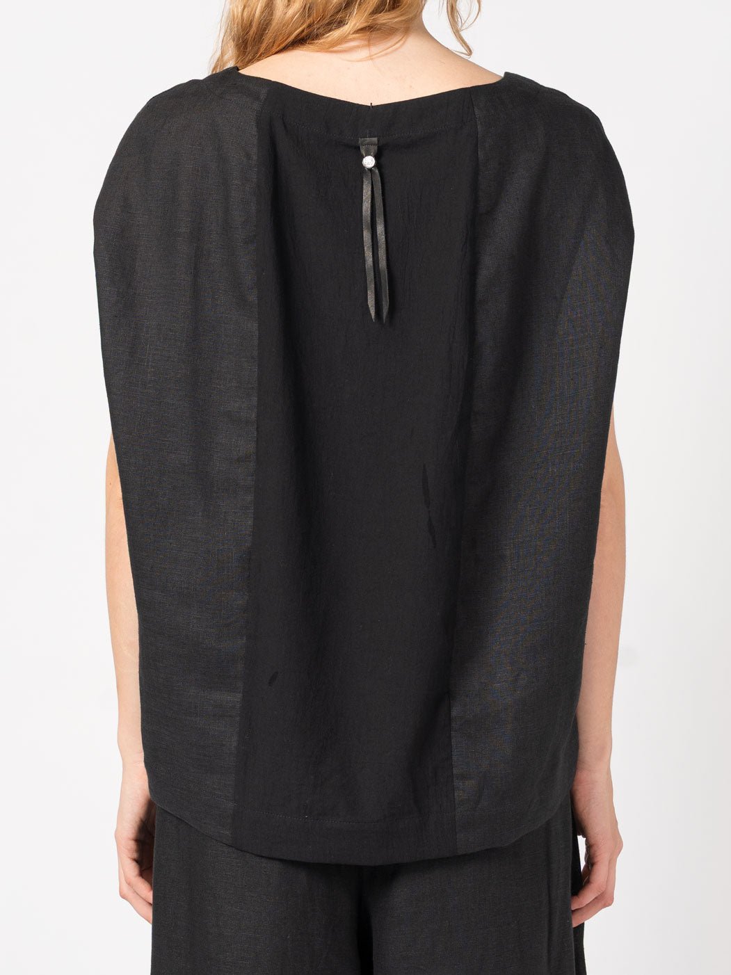 V - Neck Linen Top - by 139DEC