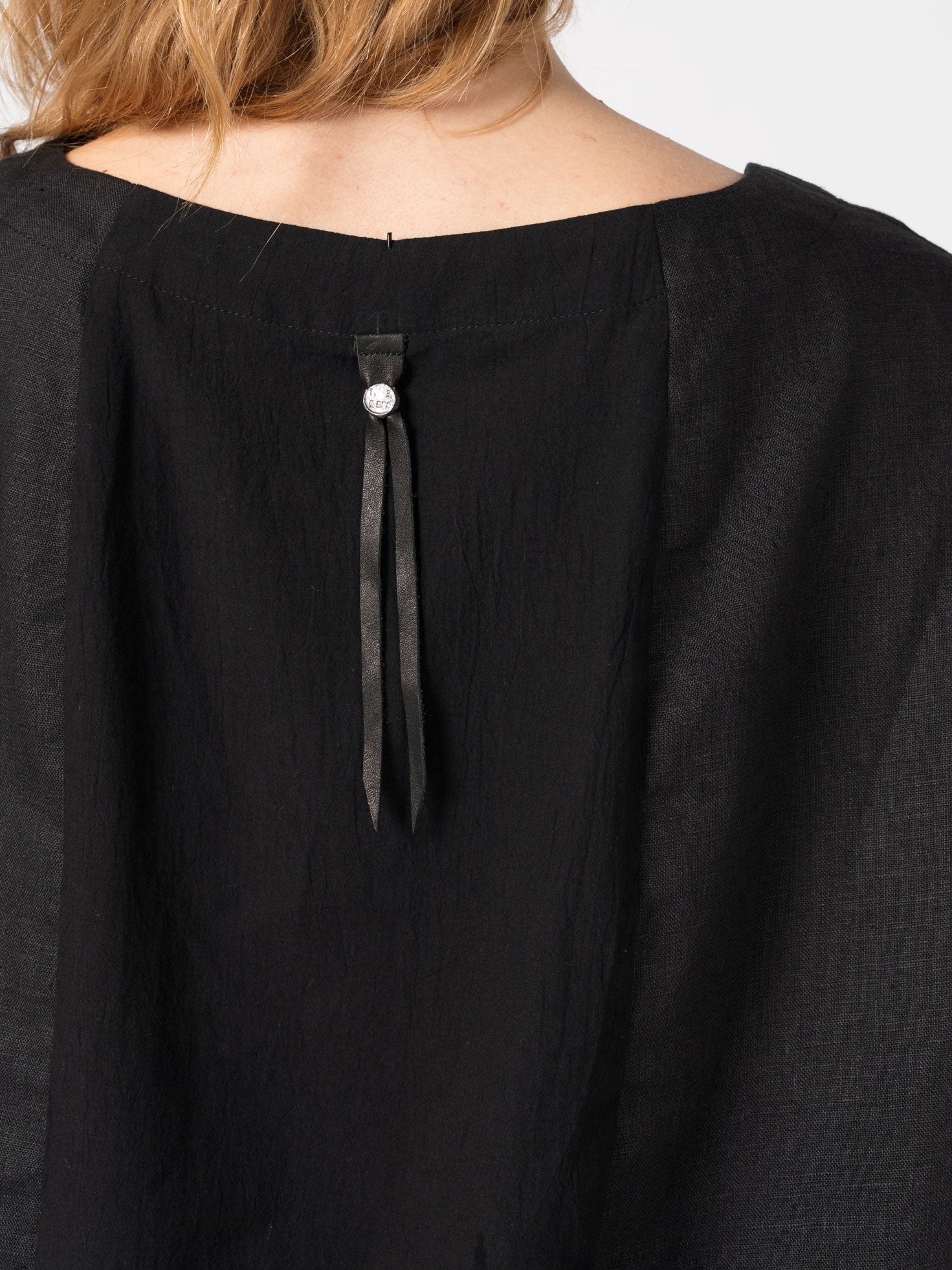 V - Neck Linen Top - by 139DEC