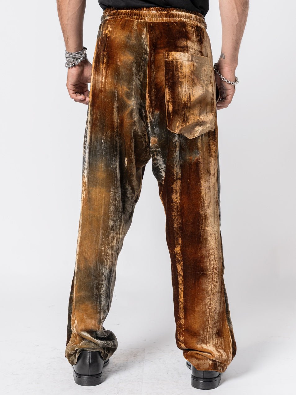 Velvet Drawstring Trousers - by NOSTRA SANTISSIMA