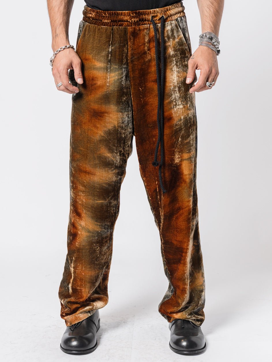 Velvet Drawstring Trousers - by NOSTRA SANTISSIMA