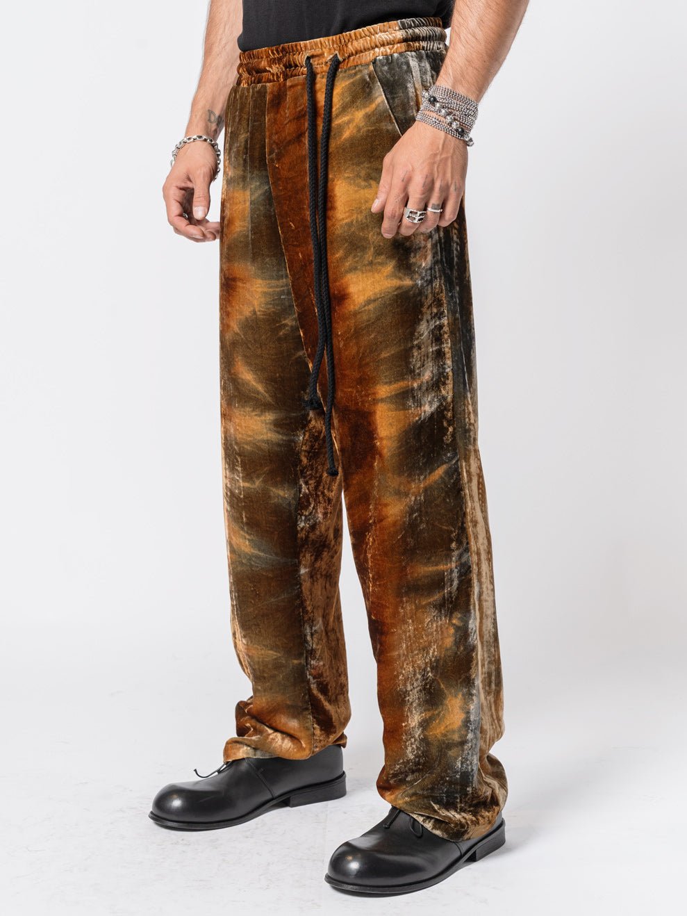 Velvet Drawstring Trousers - by NOSTRA SANTISSIMA