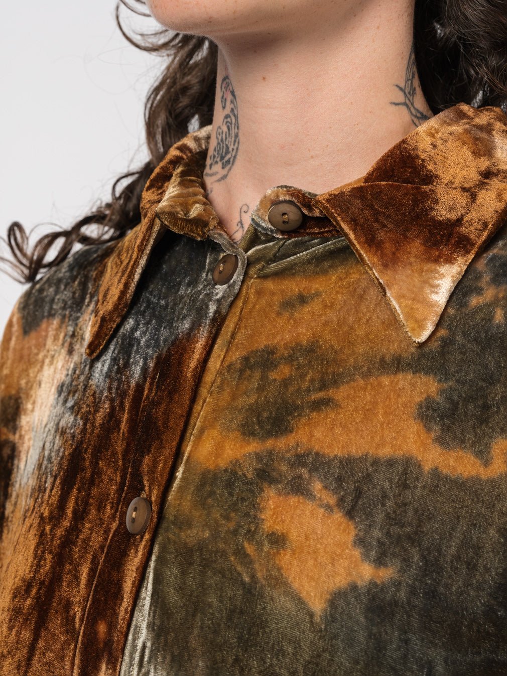 Velvet Long Shirt - by NOSTRA SANTISSIMA
