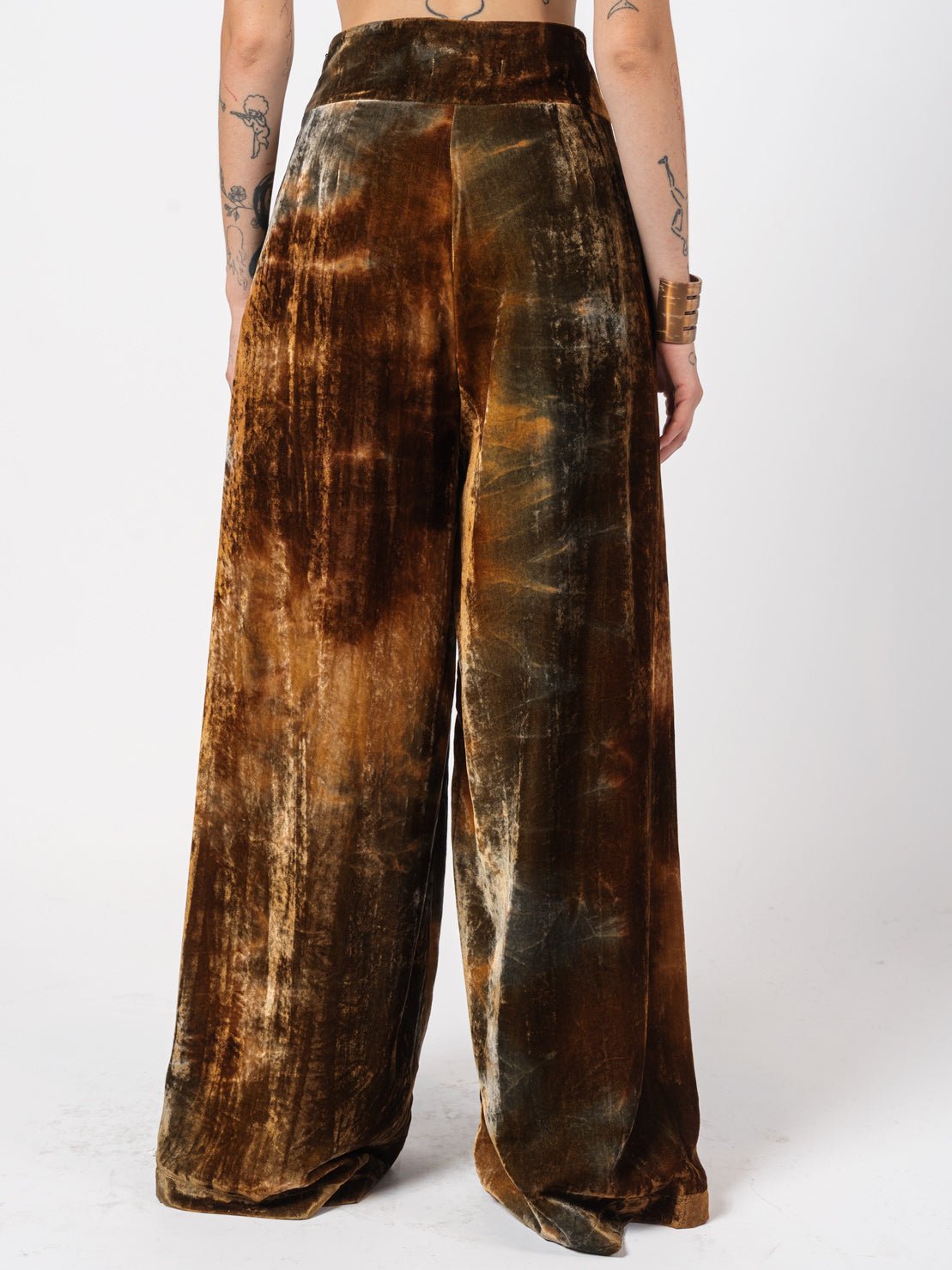 Velvet Wide - Leg Pants - by NOSTRA SANTISSIMA
