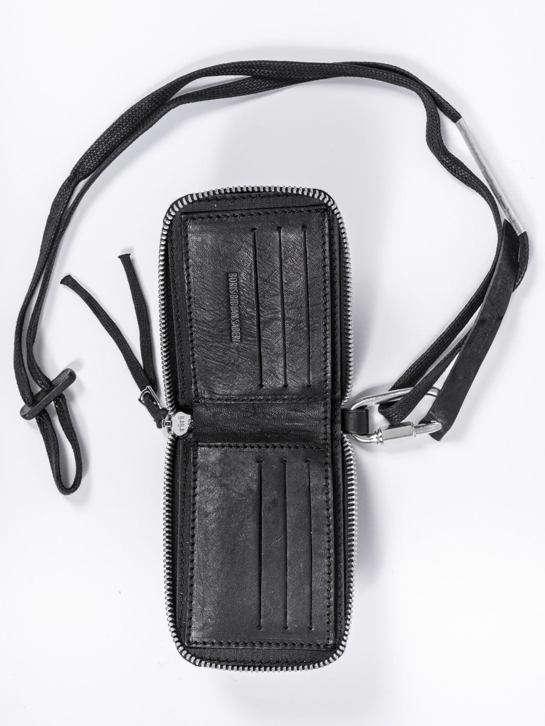 Leather Wallet with Keychain