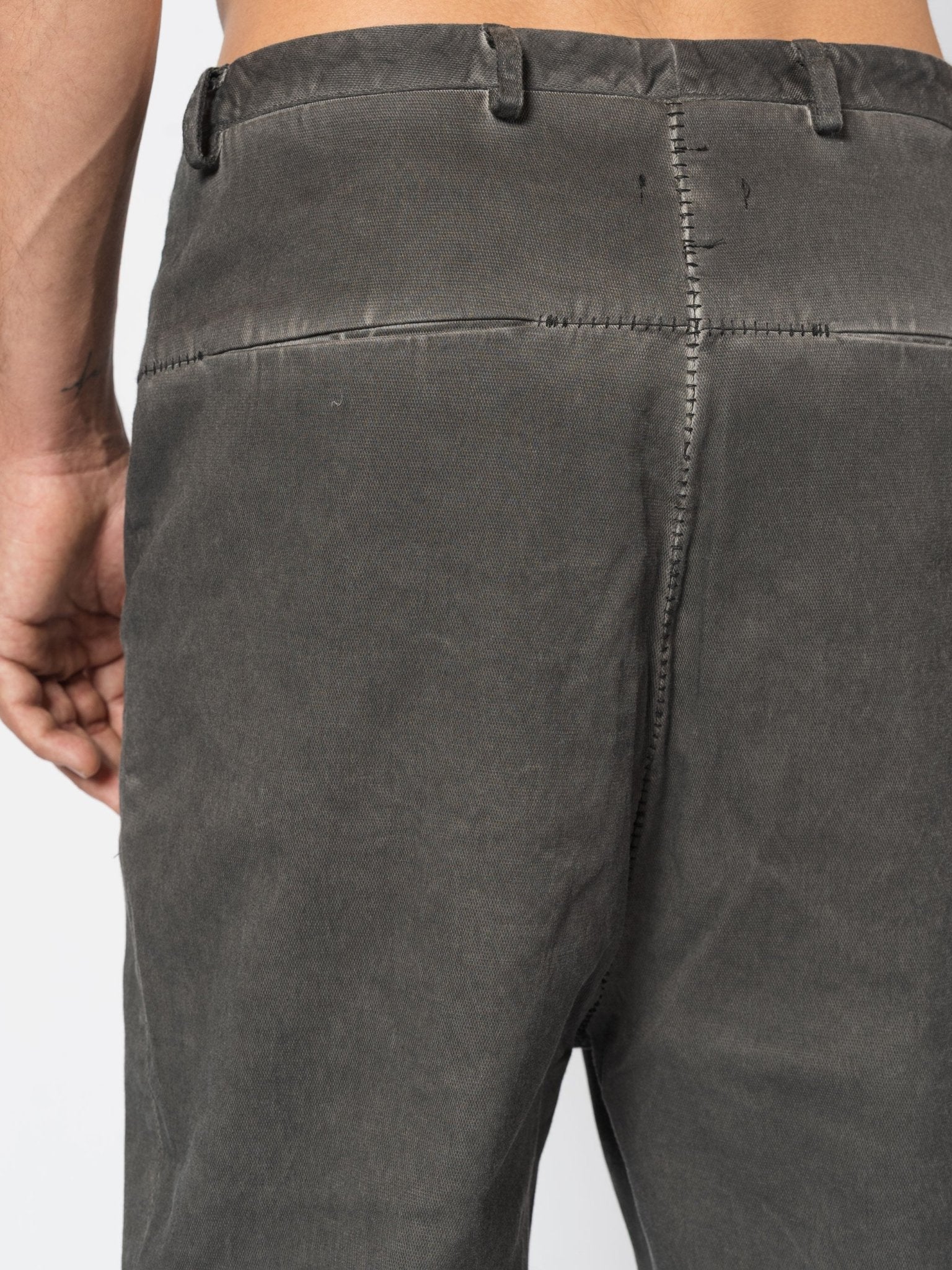 Washed Cotton Tapered Pants - by MD75