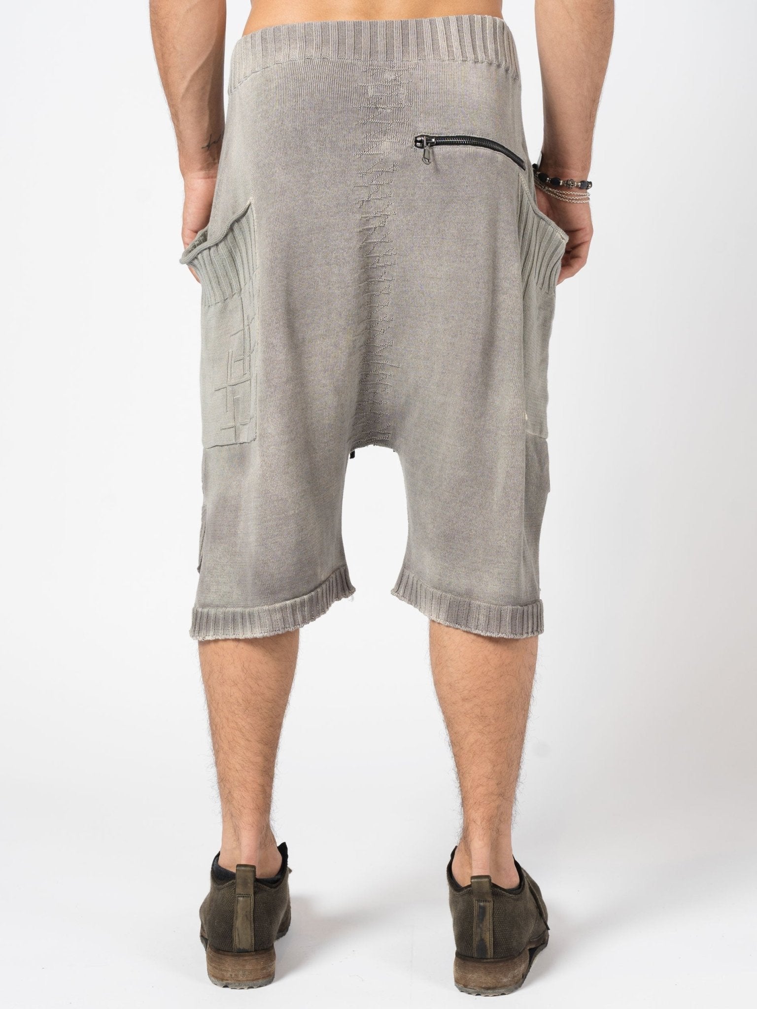 Washed Drop - Crotch Shorts - by MD75